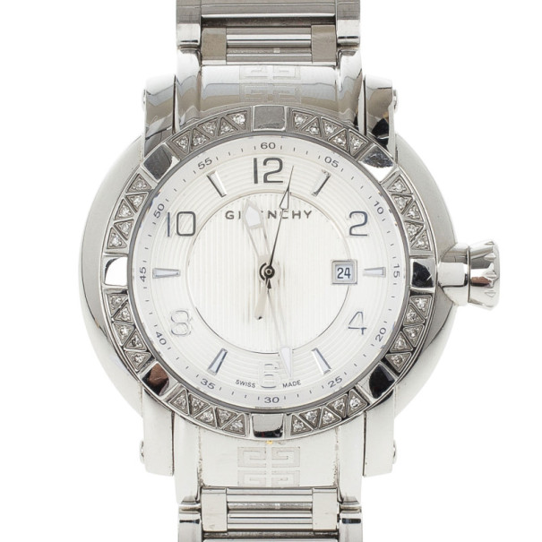 Givenchy White Stainless Steel GV.5202L Women's Wristwatch 36MM ...