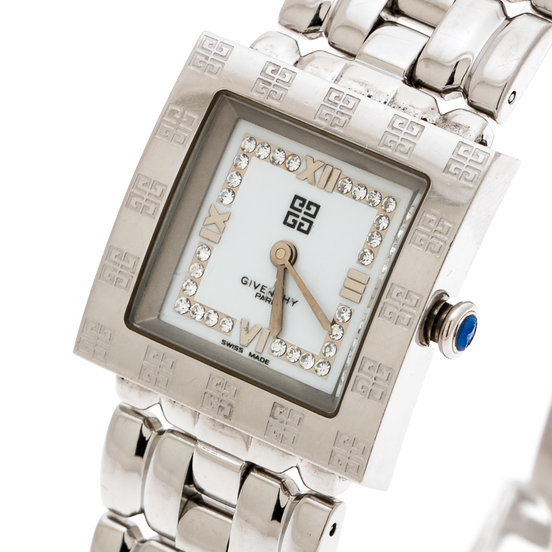 

Givenchy Silver White Stainless Steel Apsaras CAL302005 Women's Wristwatch