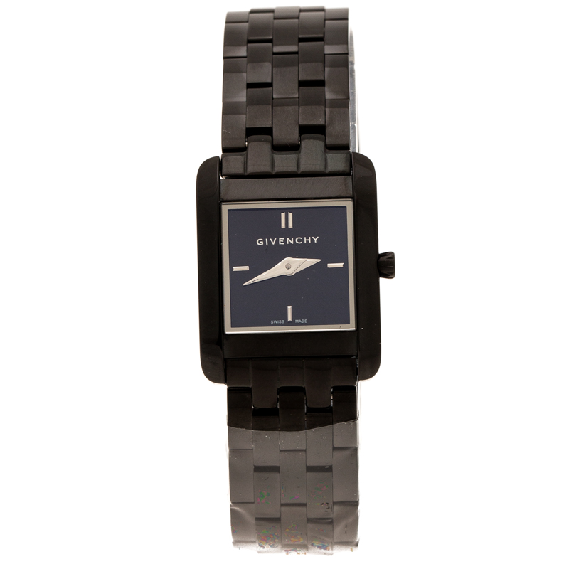 Givenchy Black PVD Coated Stainless Steel GV.5200S Women's Wristwatch 22 mm
