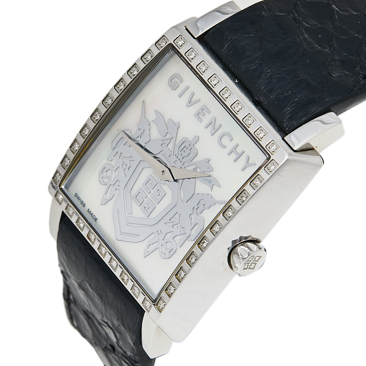 

Givenchy Mother of Pearl Stainless Steel Diamonds GV.5214M Women's Wristwatch, White
