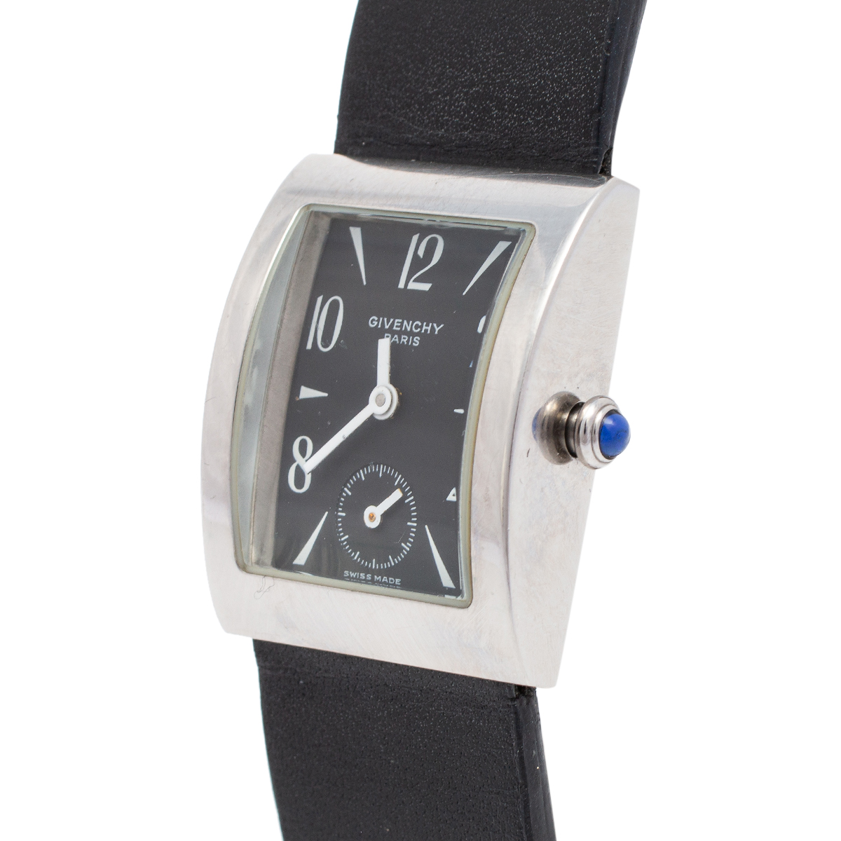 

Givenchy Black Stainless Steel Leather Parabolique REG92434662 Quartz Women's Wristwatch