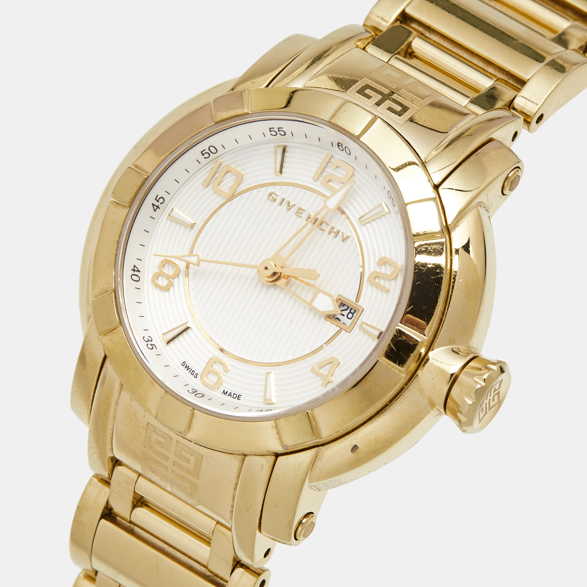 

Givenchy Cream Gold Plated Stainless GV.5202L Women's Wristwatch, White