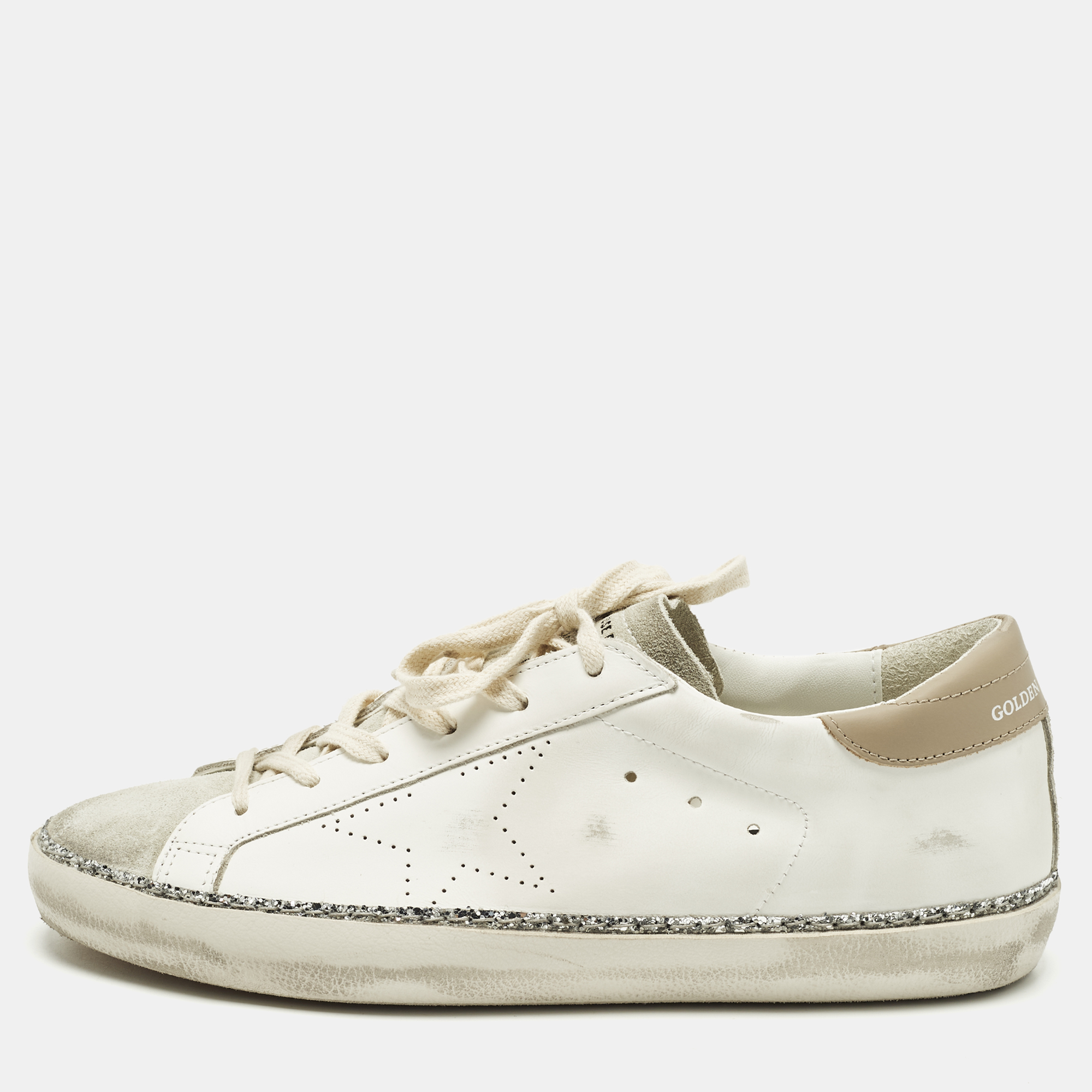 

Golden Goose Super Star Skate Size  Multicolor Leather and Suede Low Top Sneakers
