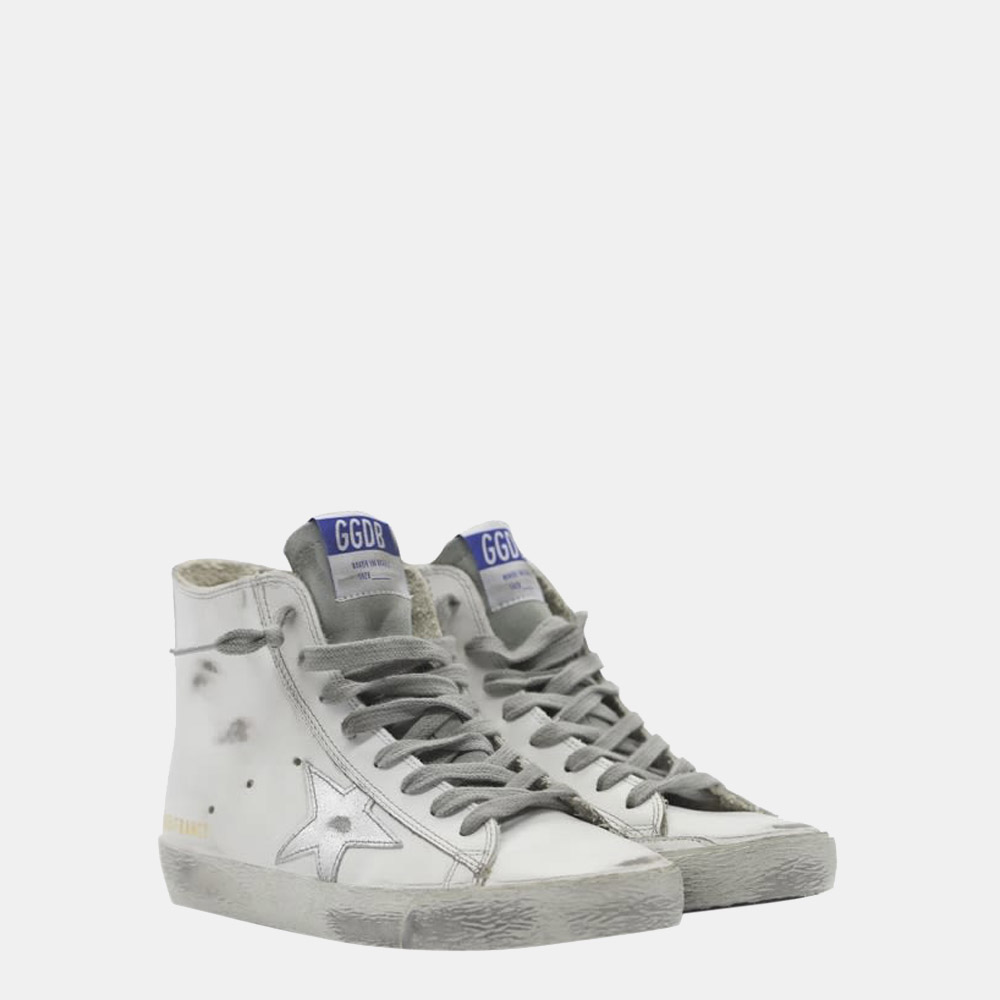 

Golden Goose White Leather Francy Sneakers Size EU