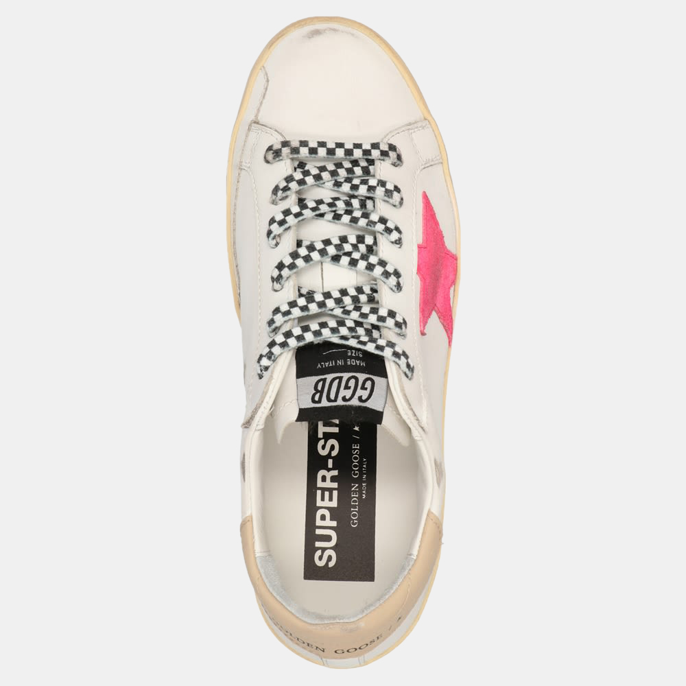 

Golden Goose White/Pink "You are my sunrise" Super-star Sneaker Size EU