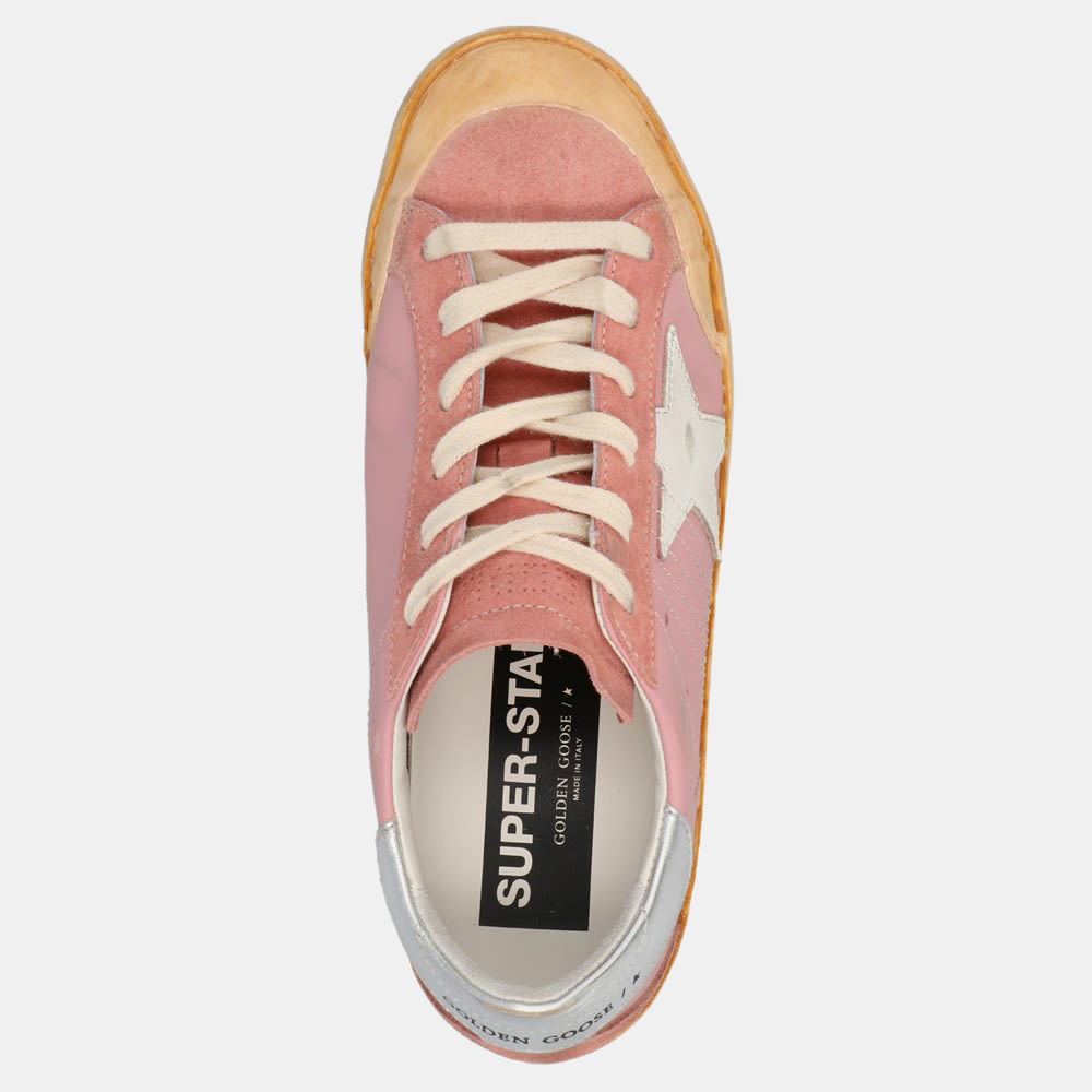 

Golden Goose Pink Suede and Leather Super-star Sneaker Size EU