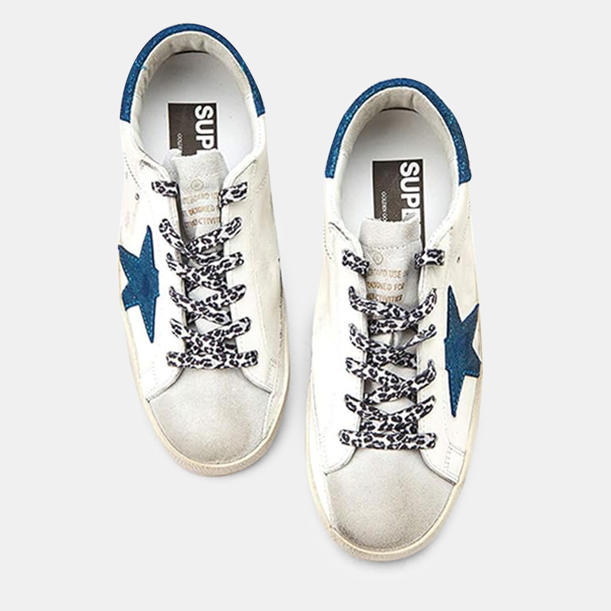 

Golden Goose Blue Leather Trainers EU