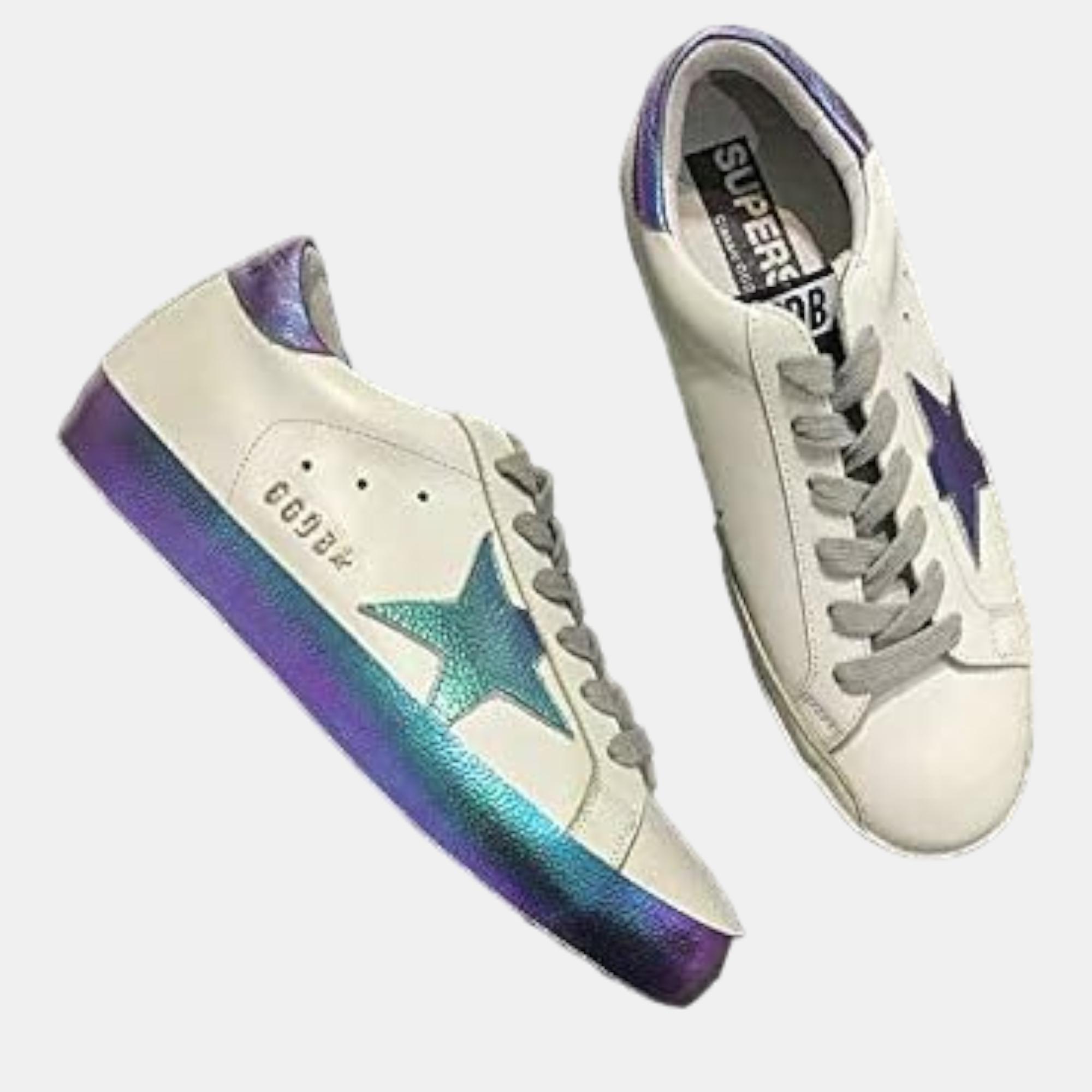 

Golden Goose Purple Leather Sneaker EU