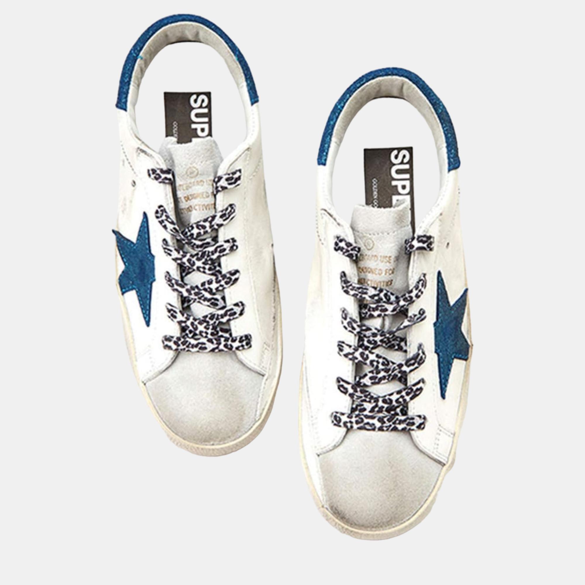 

Golden Goose Blue Leather Trainers EU