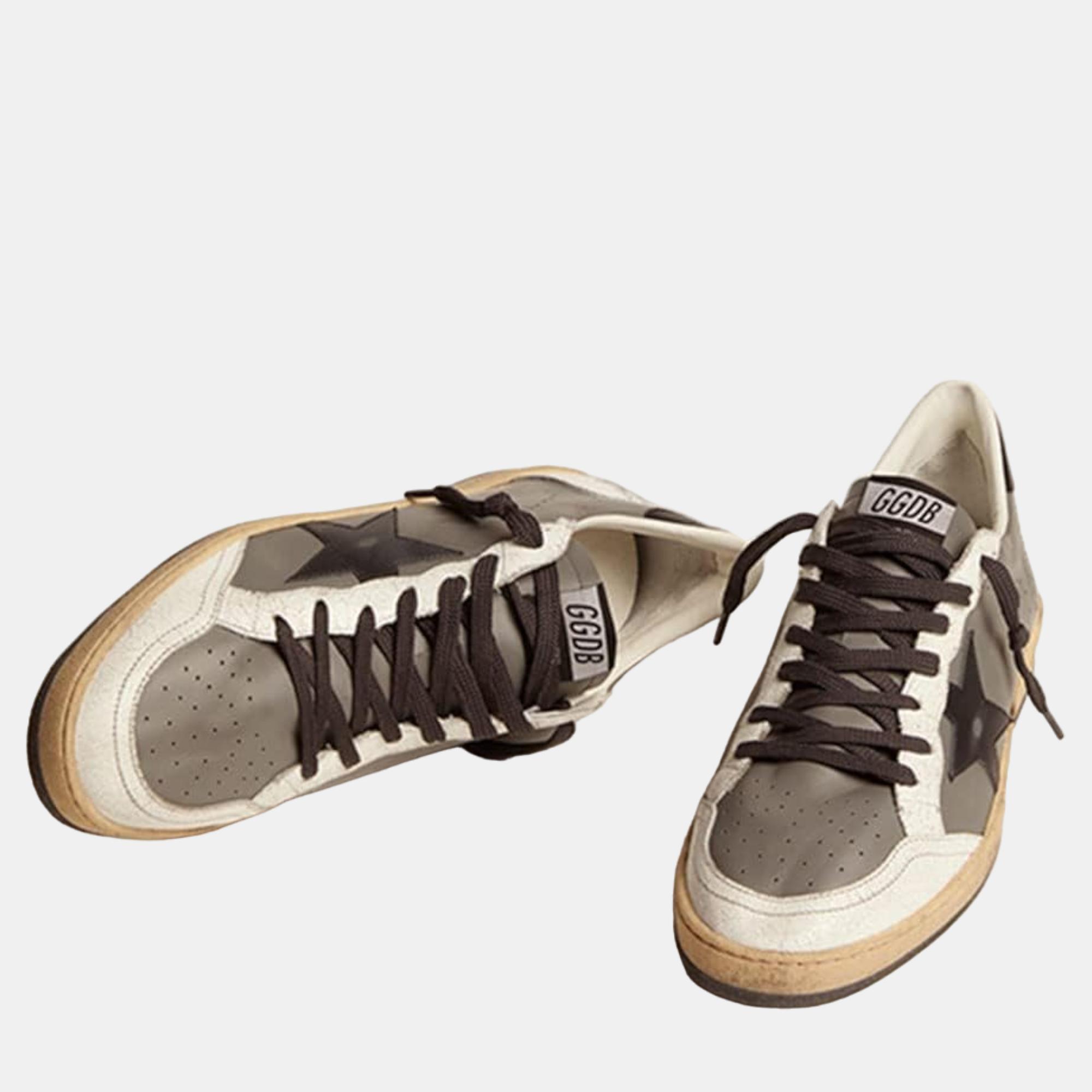 

Golden Goose Grey Leather Trainers EU