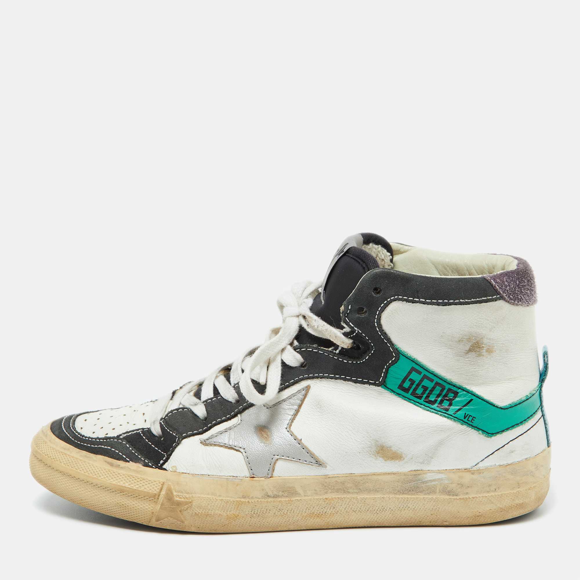 

Golden Goose Multicolor Leather Sky Star 2.12 Sneakers Size