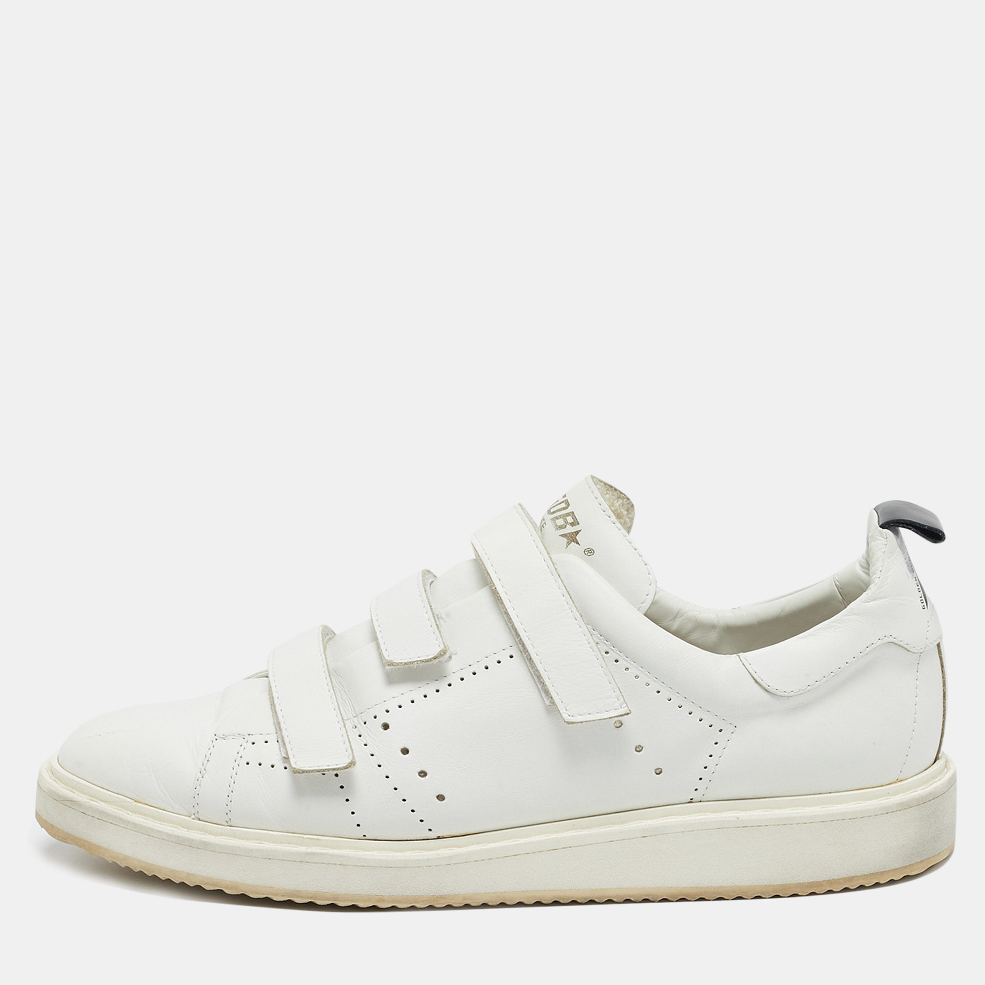 

Golden Goose White Leather Low Top Sneakers Size