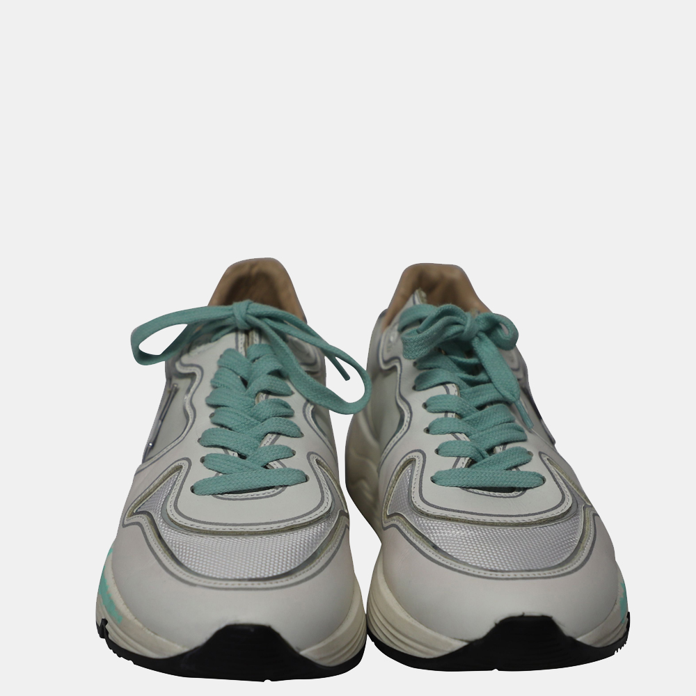 

Golden Goose White Leather Running Athletic Sneakers Size EU