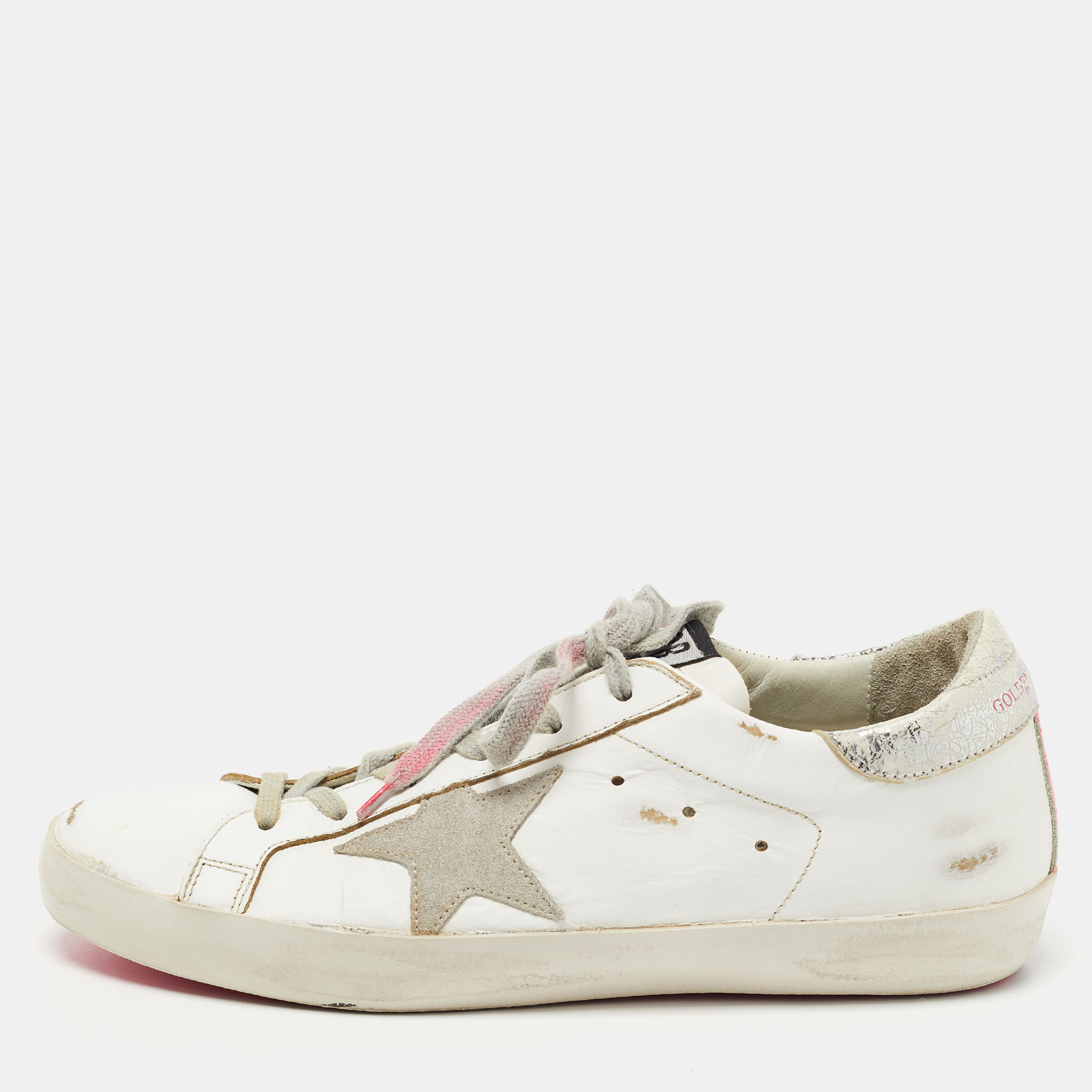 Golden Goose white Leather Skate Superstar Sneakers Size 39