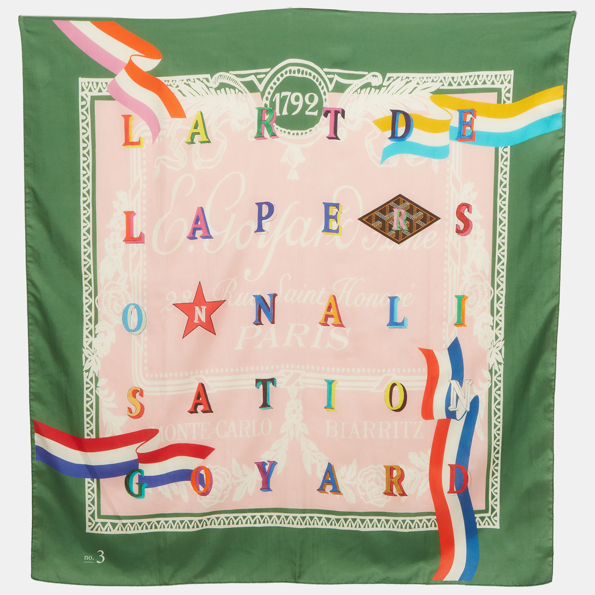 

Goyard Green L’art de La Personnalisation Cotton & Silk Scarf