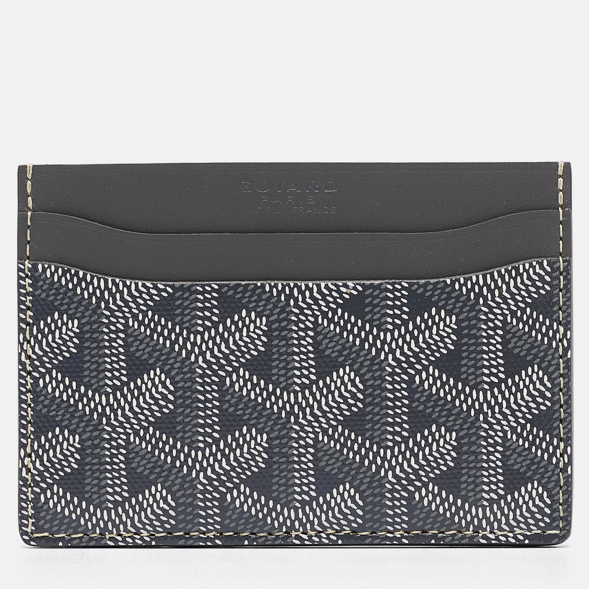 

Goyard Grey Goyardine Coated Canvas and Leather Saint Sulpice Card Holder