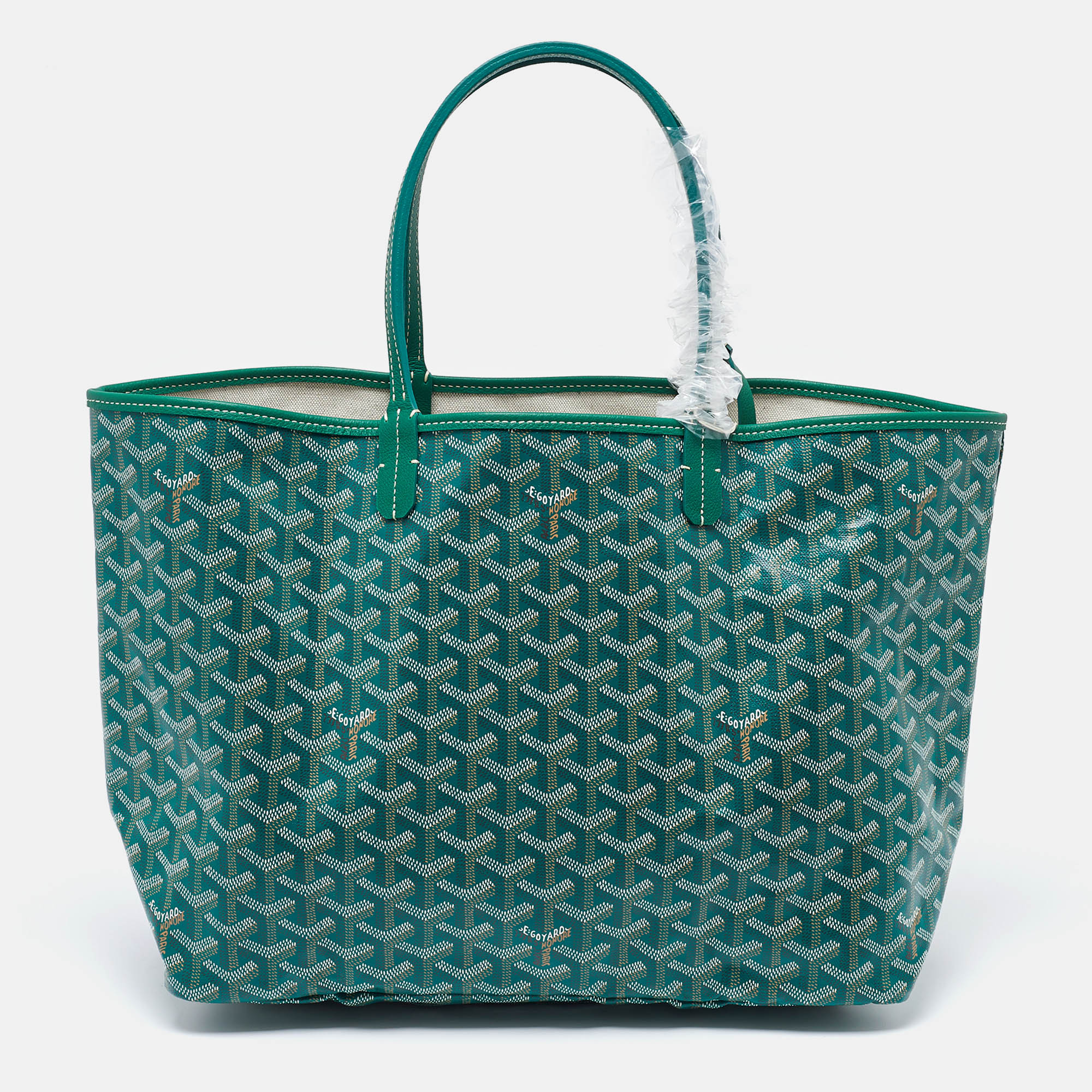 

Goyard Green Goyardine Coated Canvas and Leather Saint Louis PM Tote