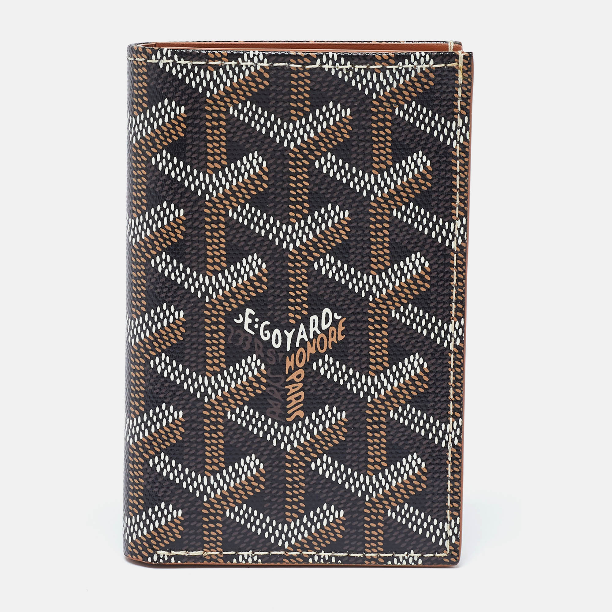 

Goyard Brown Goyardine Coated Canvas Saint Pierre Bifold Card Holder