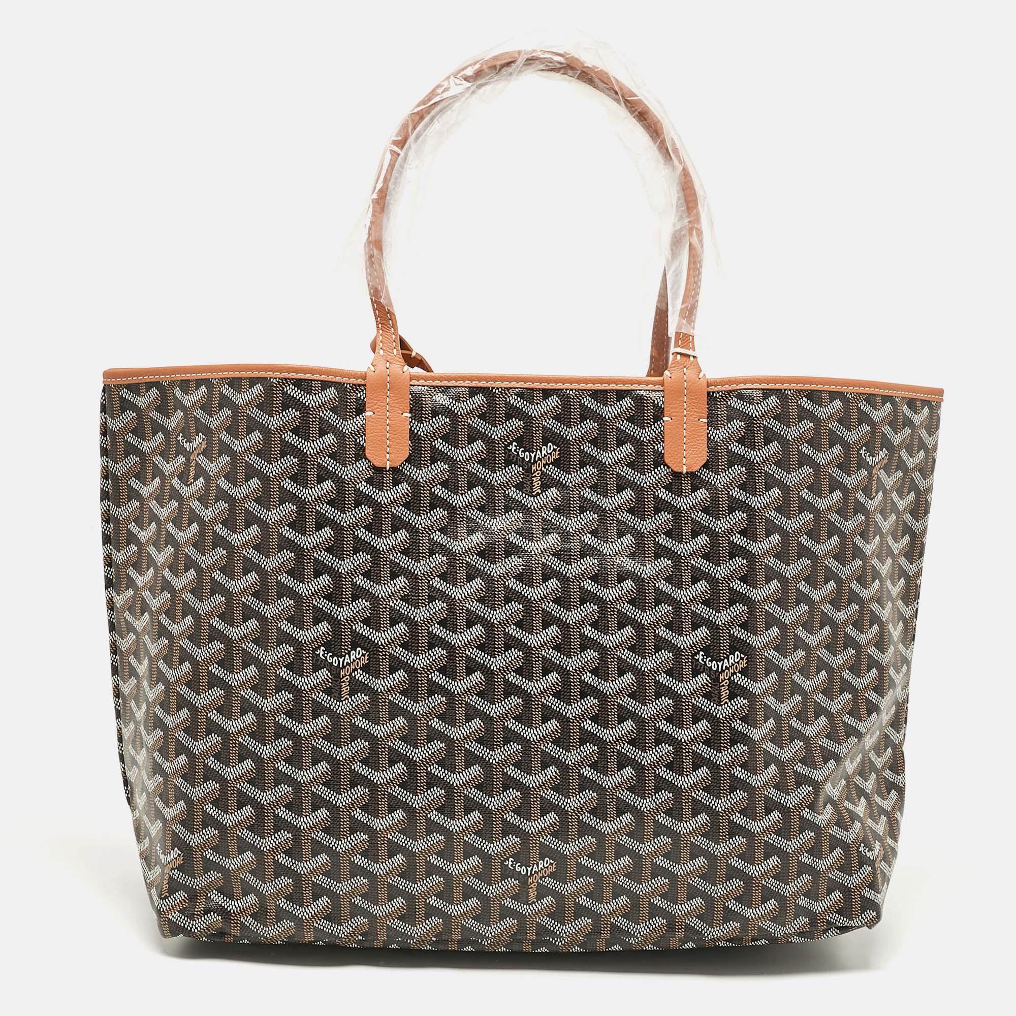 

Goyard Brown Goyardine Coated Canvas and Leather Saint Louis PM Tote