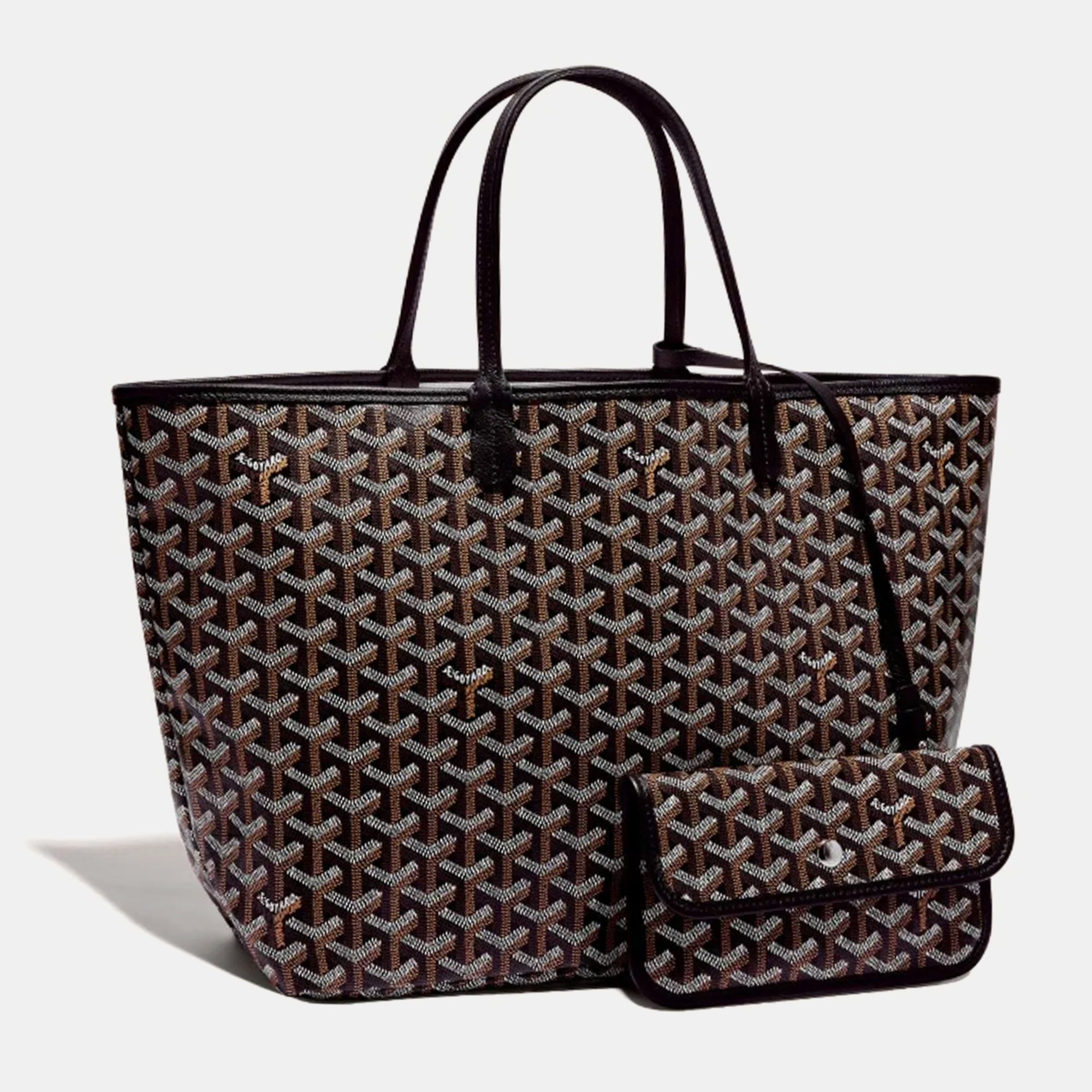 

Goyard Black Goyardine Coated Canvas and Leather Saint Louis PM Tote Bag