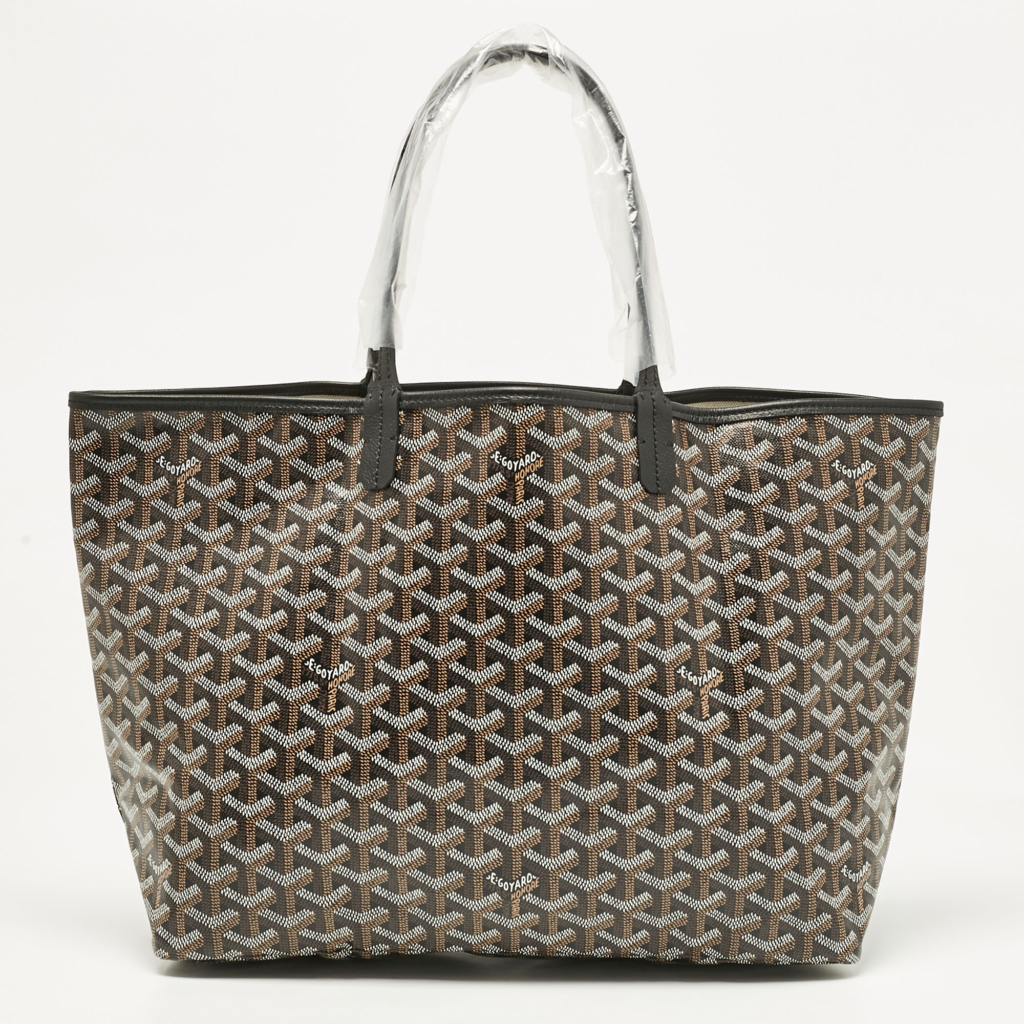 

Goyard Black Goyardine Coated Canvas and Leather Saint Louis PM Tote