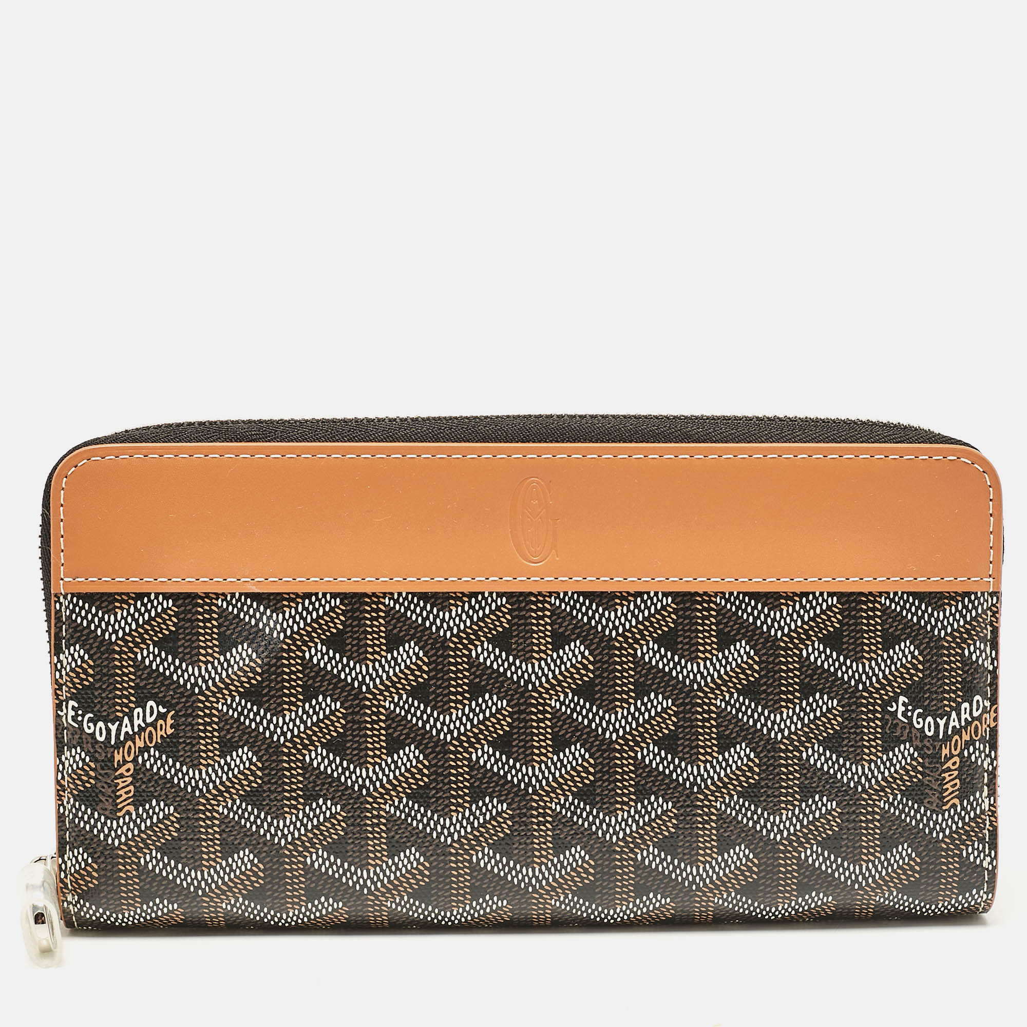 

Goyard Brown Goyardine Coated Canvas Matignon GM Wallet