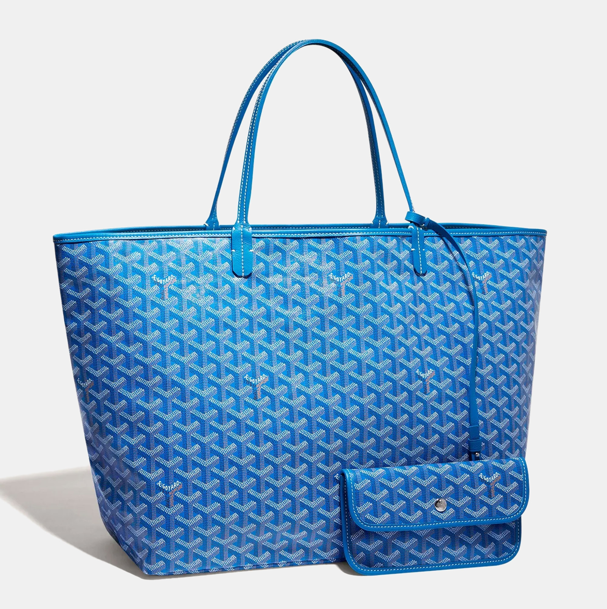 

Goyard Sky Blue Goyardine Coated Canvas and Leather Saint Louis GM Tote