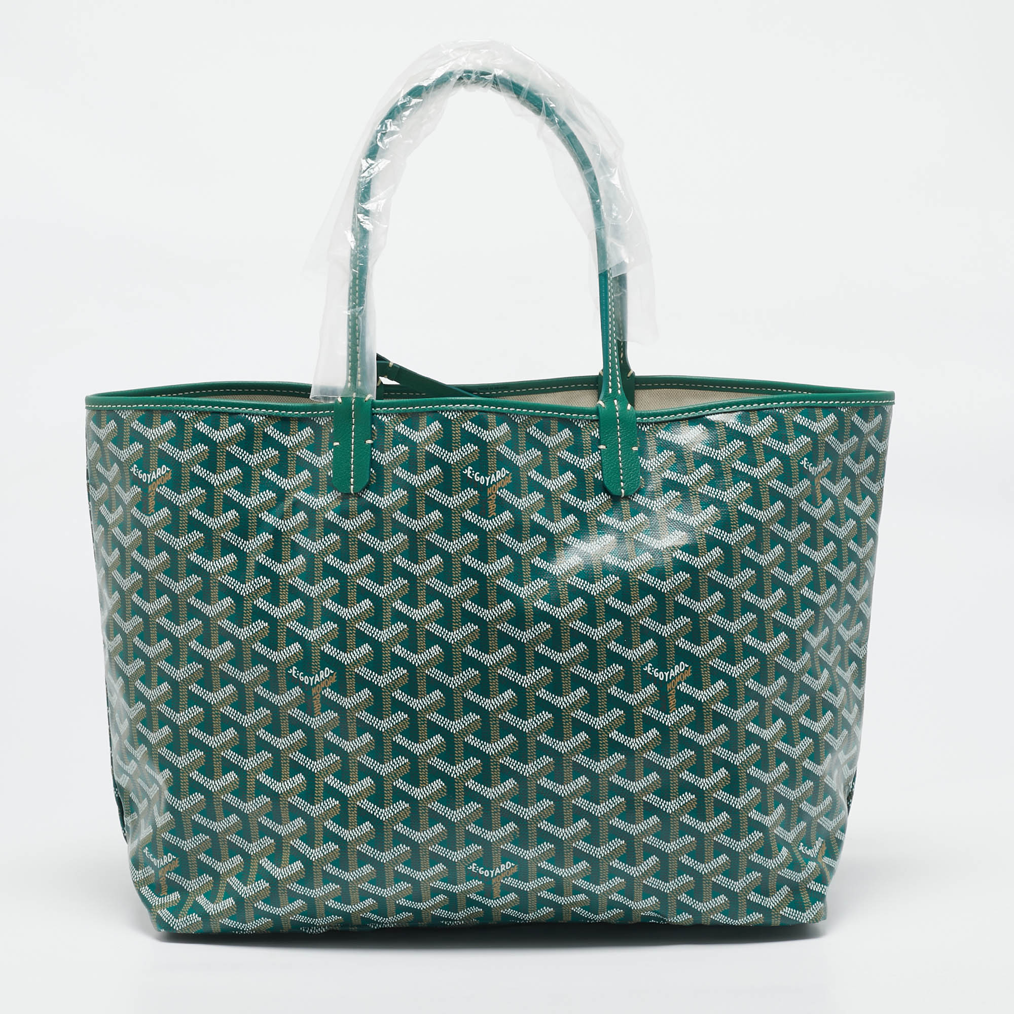 

Goyard Green Goyardine Coated Canvas and Leather Saint Louis PM Tote