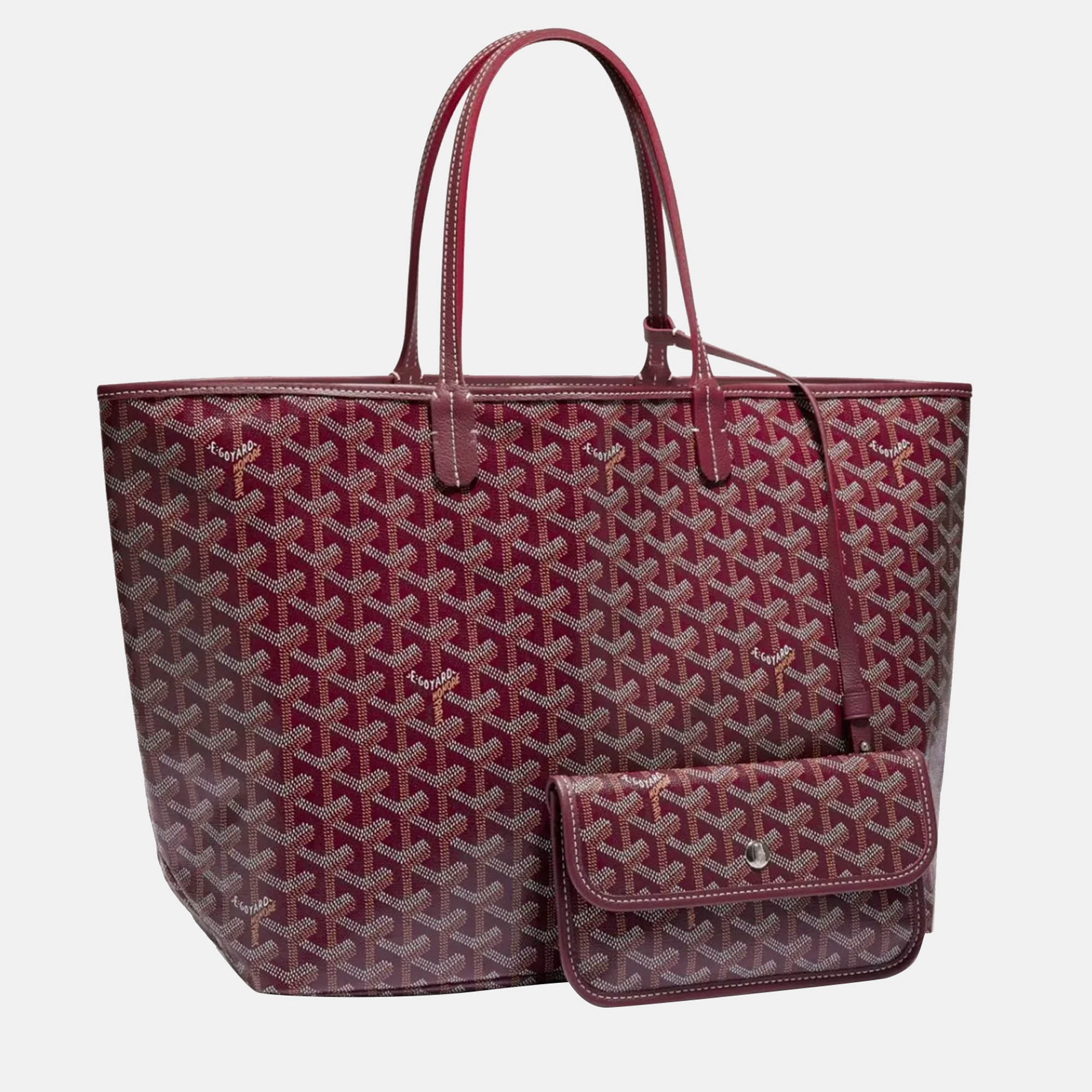 

Goyard Burgundy Goyardine Coated Canvas and Leather Saint Louis PM Tote Bag