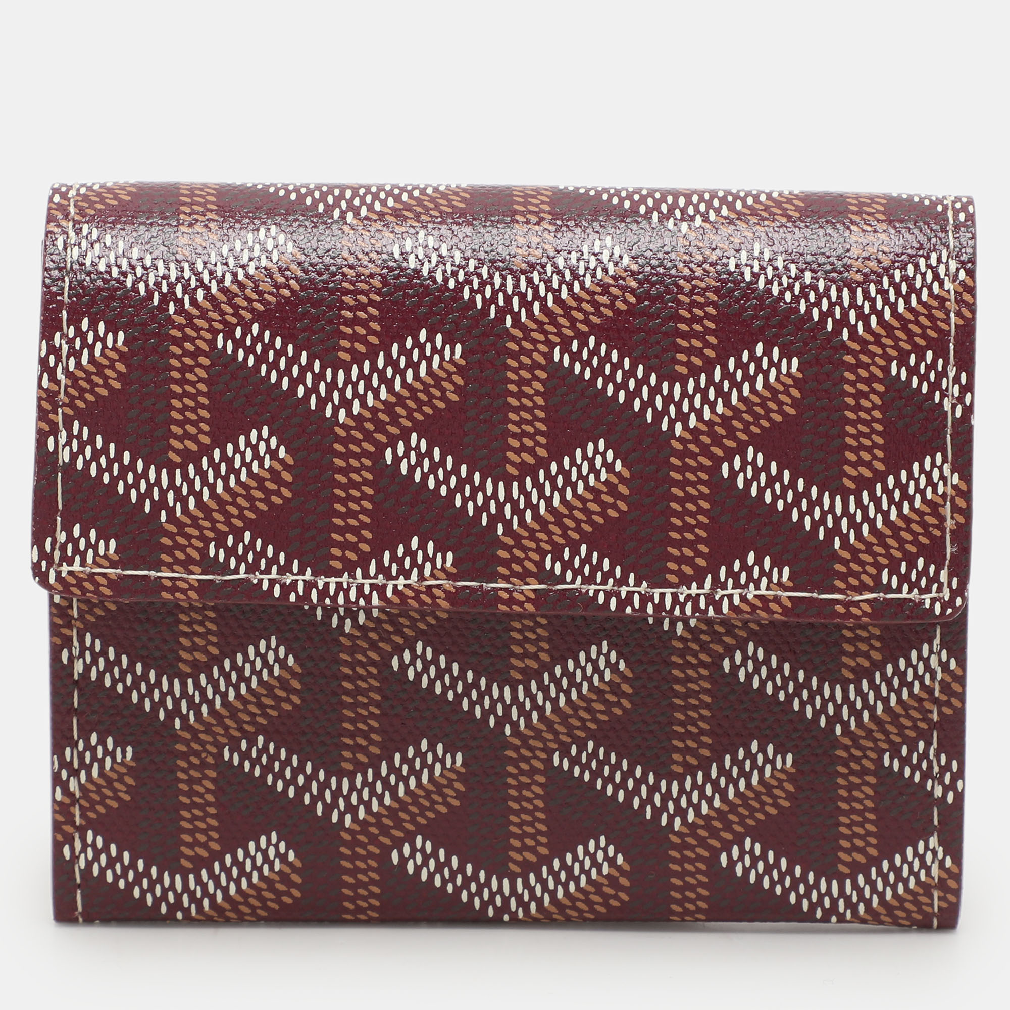 

Goyard Burgundy Goyardine Coated Canvas Marigny Wallet