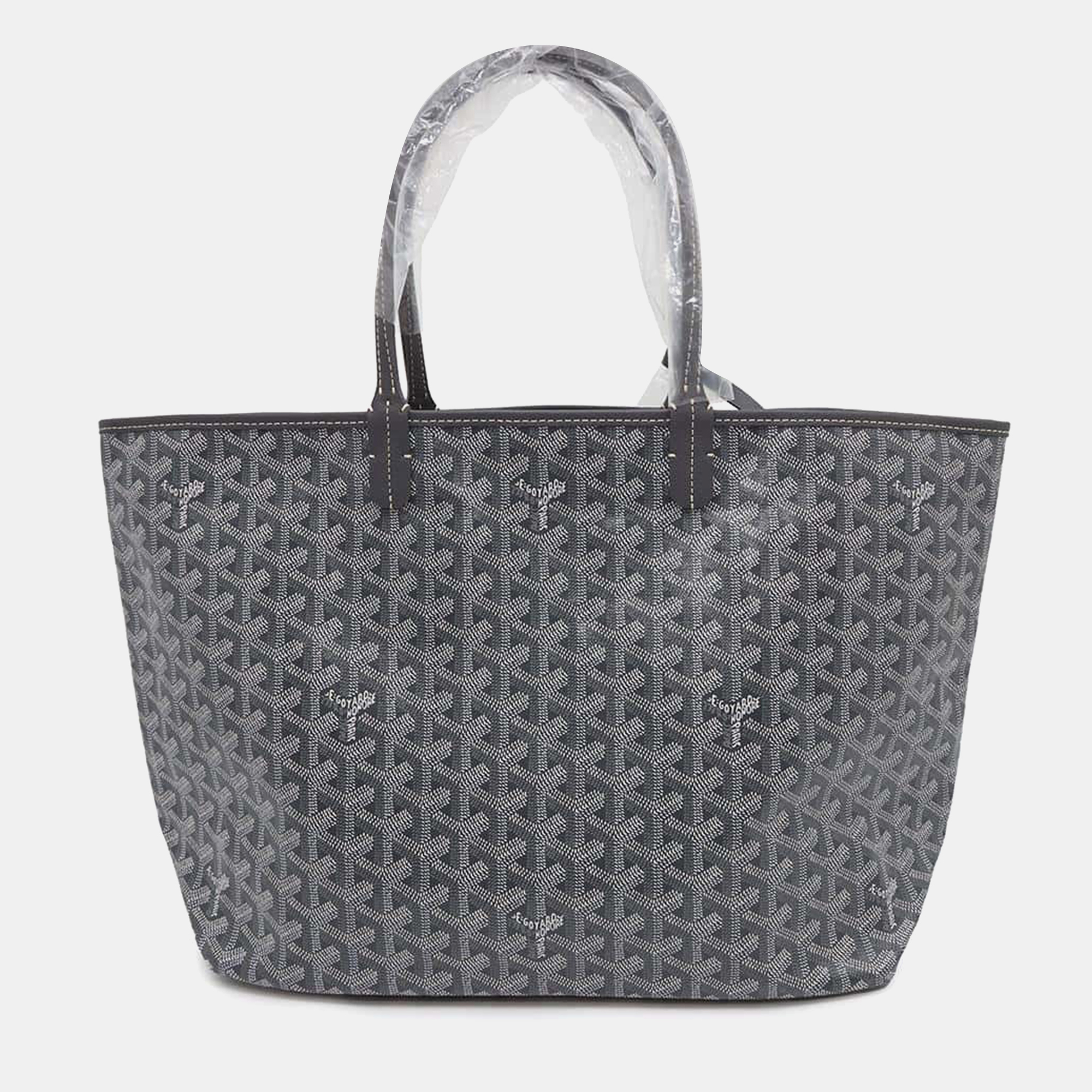 

Goyard Saint Louis Gray Pvc Leather Size Pm Bag, Grey