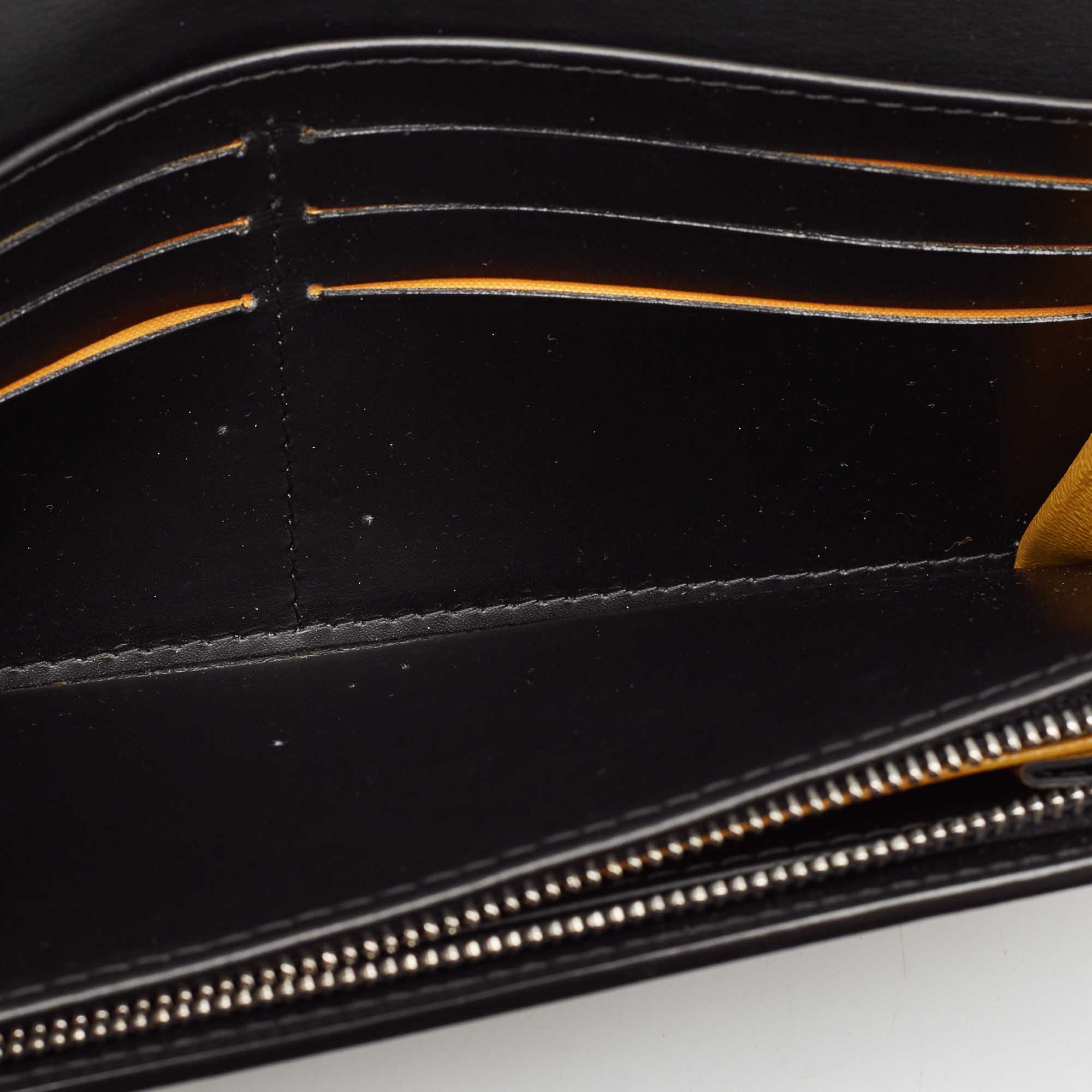 Goyard Black Goyardine Coated Canvas Varenne Continental Wallet 