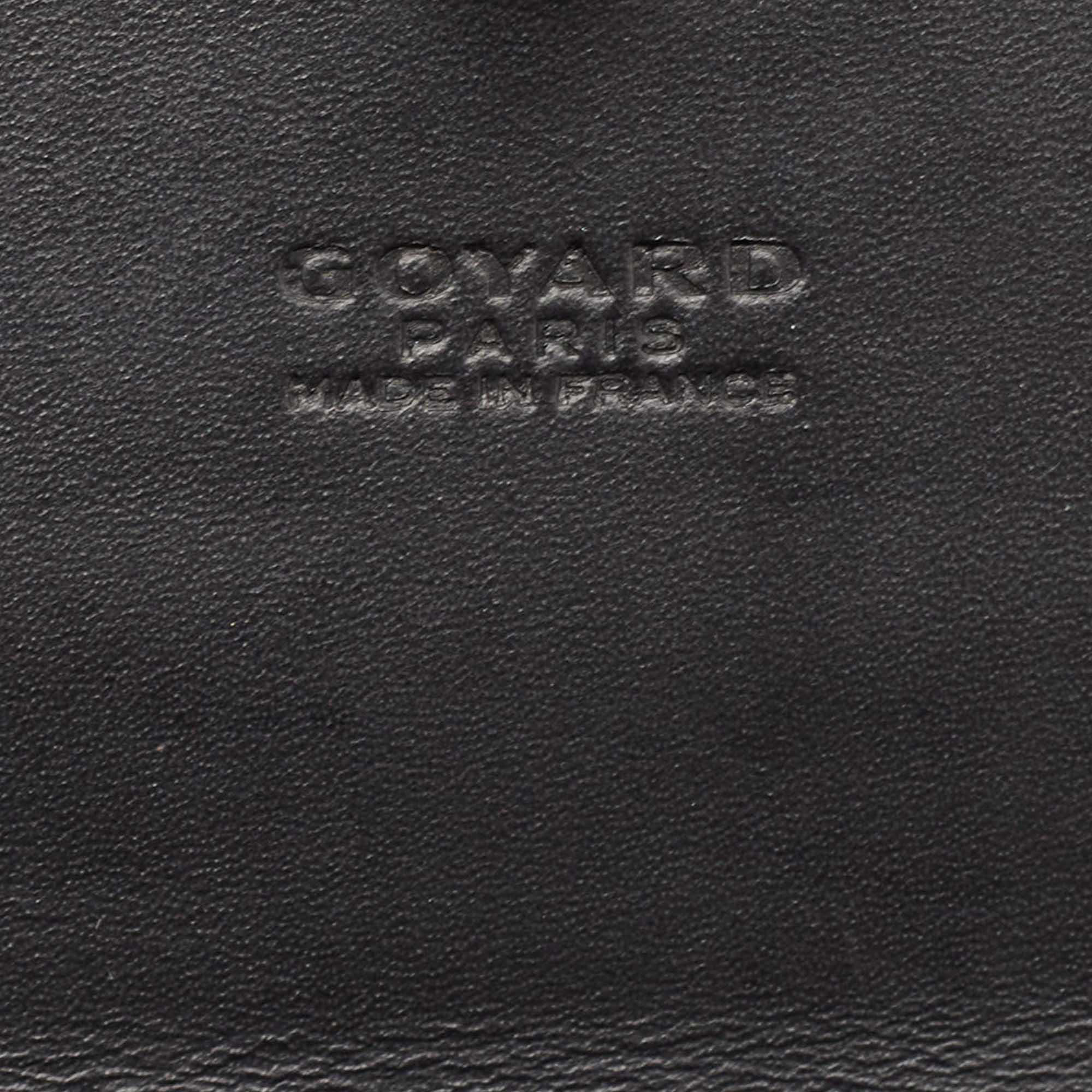 Goyard Black Goyardine Coated Canvas Varenne Continental Wallet 