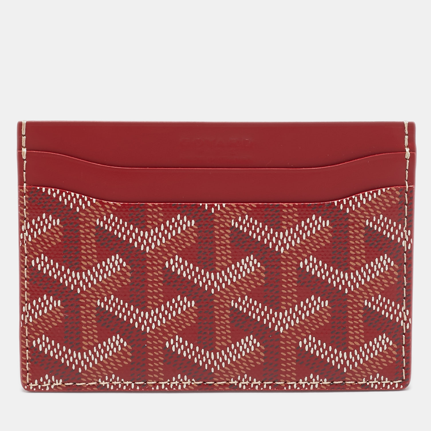 

Goyard Red Goyardine Coated Canvas and Leather Saint Sulpice Card Holder