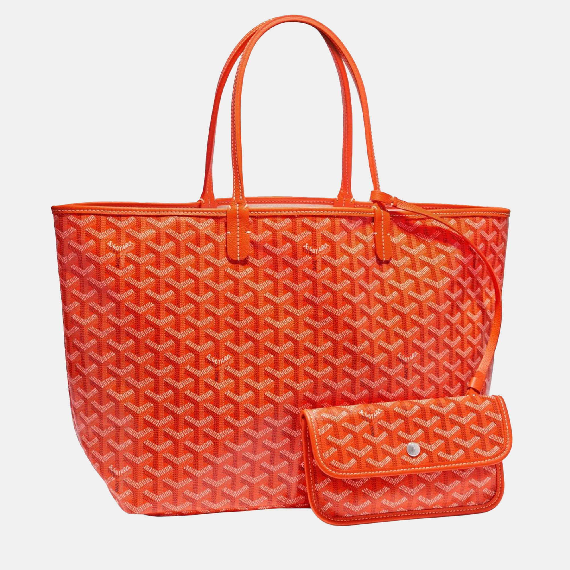 

Goyard Orange Goyardine Coated Canvas and Leather Saint Louis GM Tote Bag