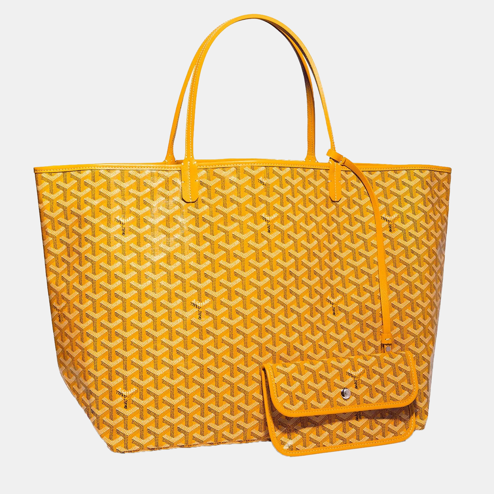 

Goyard Yellow Goyardine Coated Canvas and Leather Saint Louis GM Tote Bag