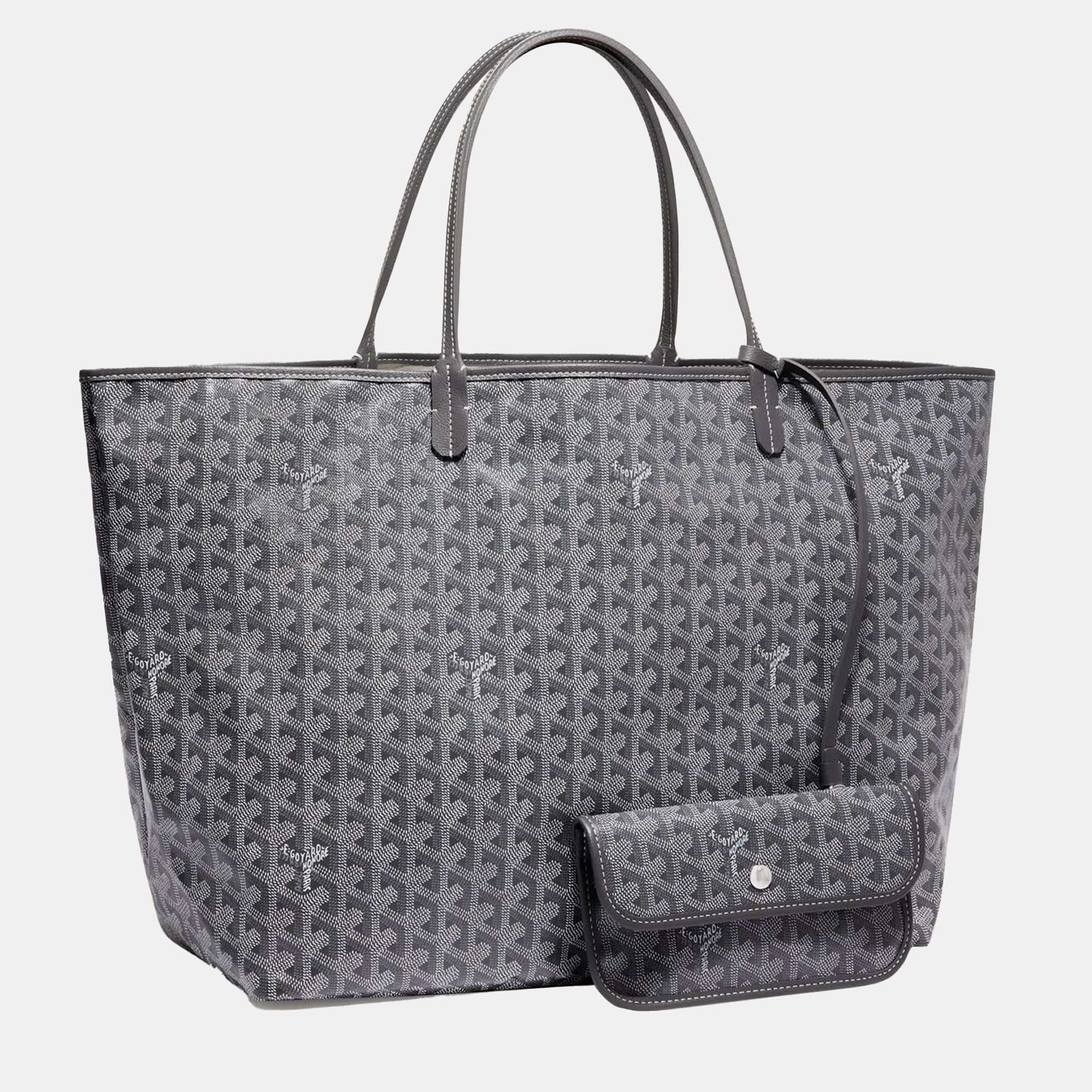 

Goyard Grey Goyardine Coated Canvas and Leather Saint Louis GM Tote Bag