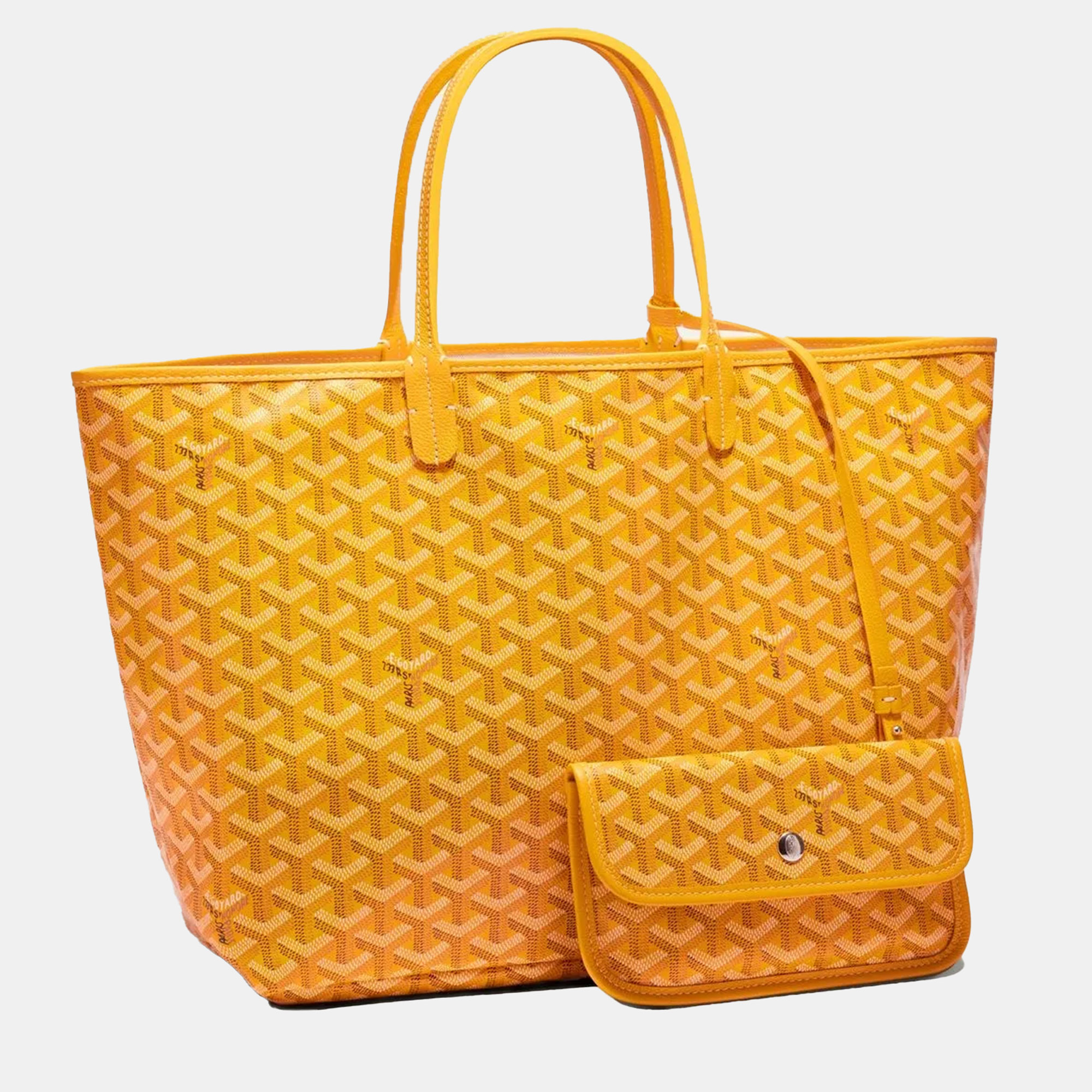 

Goyard Yellow Goyardine Coated Canvas and Leather Saint Louis PM Tote Bag