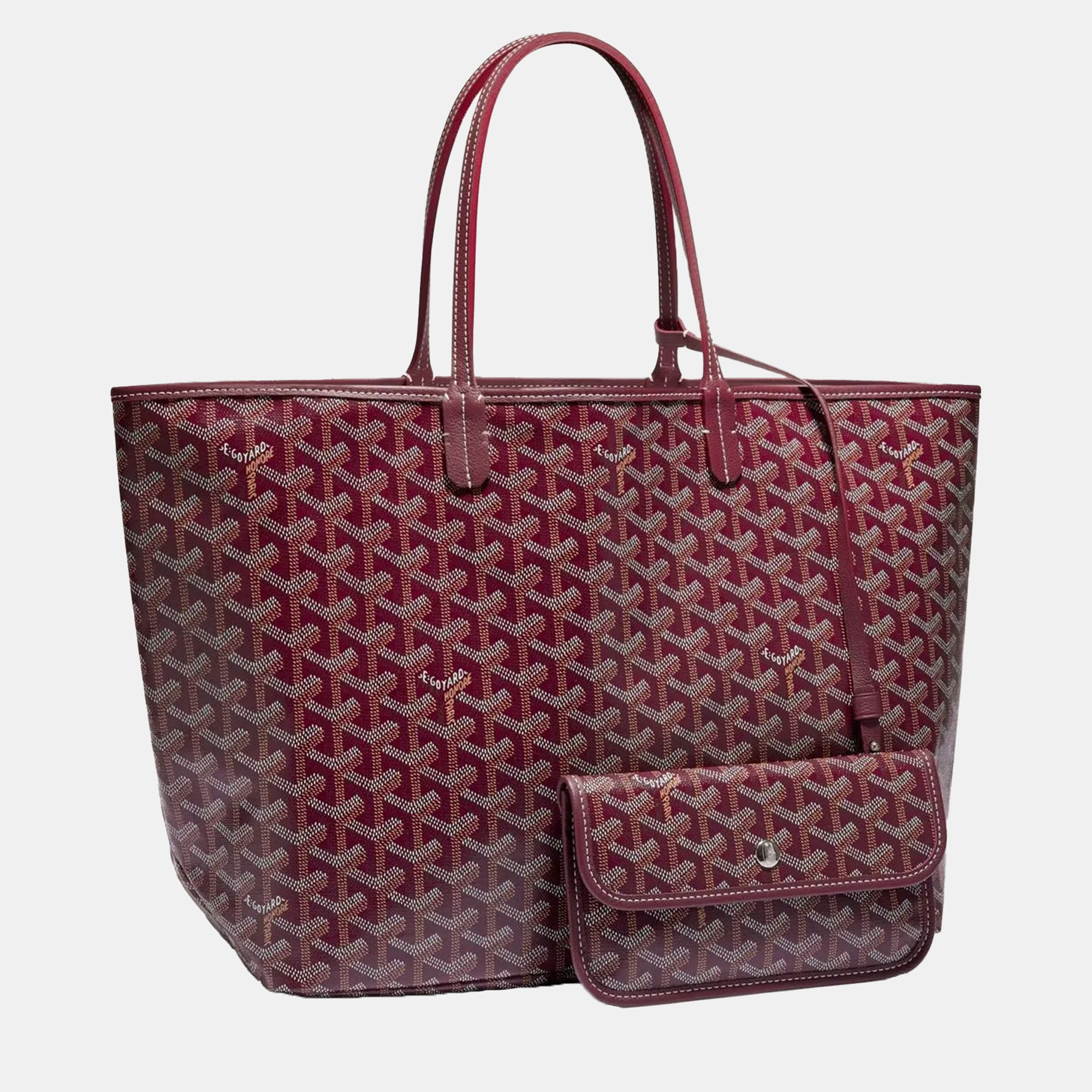 

Goyard Burgundy Goyardine Coated Canvas and Leather Saint Louis PM Tote Bag