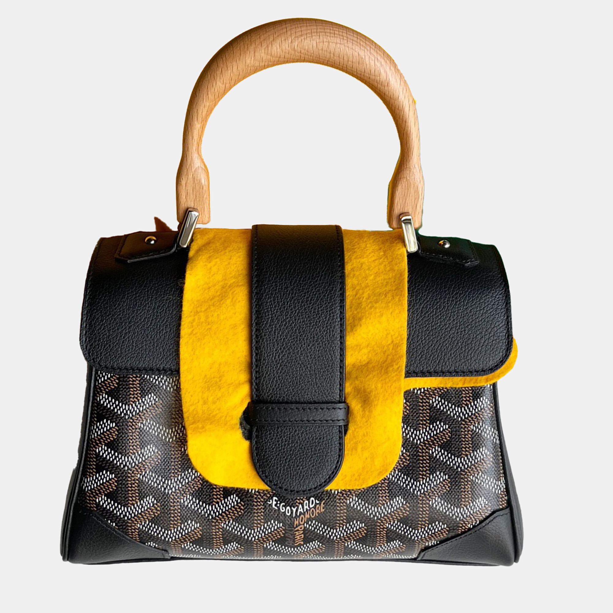 

Goyard Black Canvas and Leather Saigon Mini Tote Bag