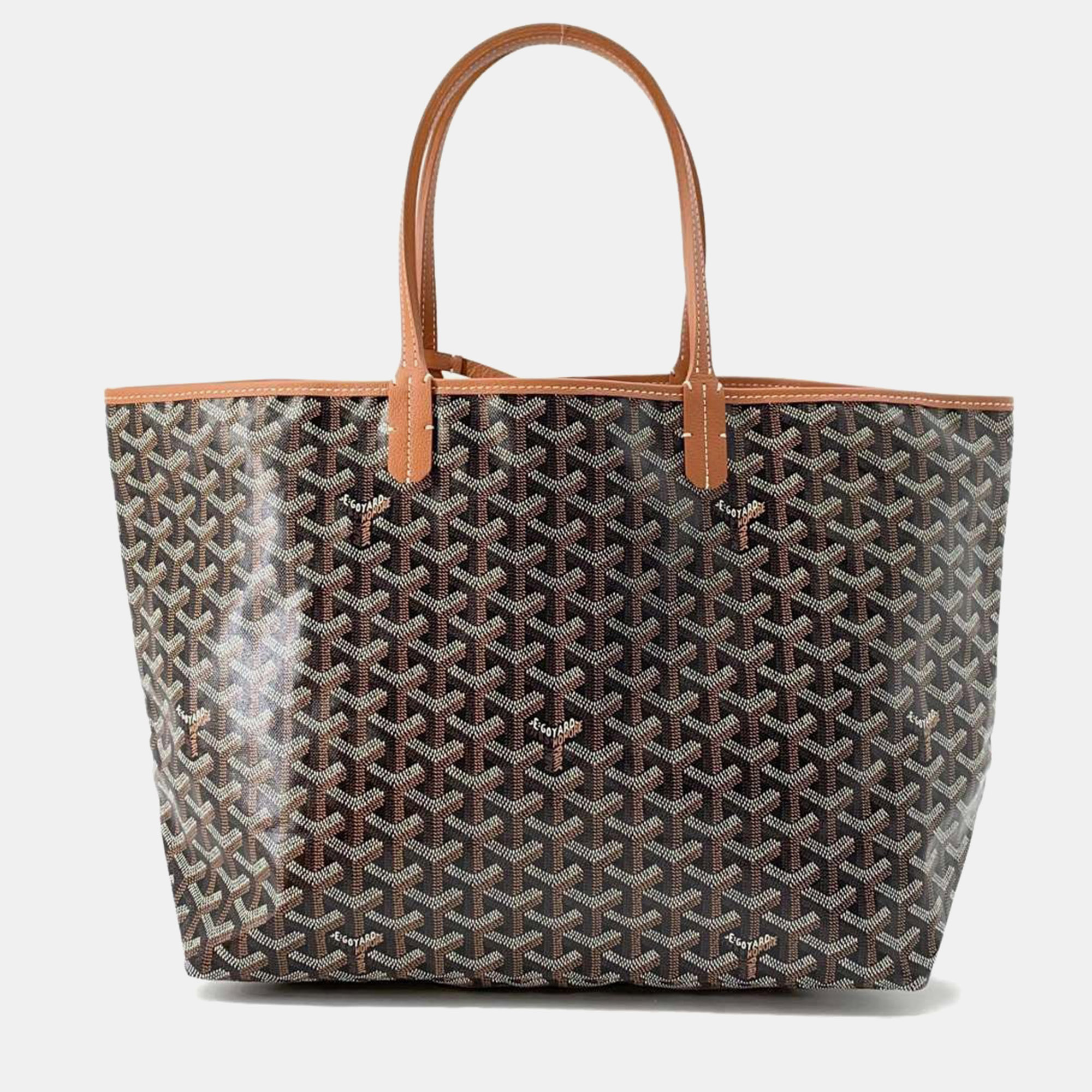 

Goyard Black & Natural PVC Coated Canvas Saint Louis PM Tote Bag
