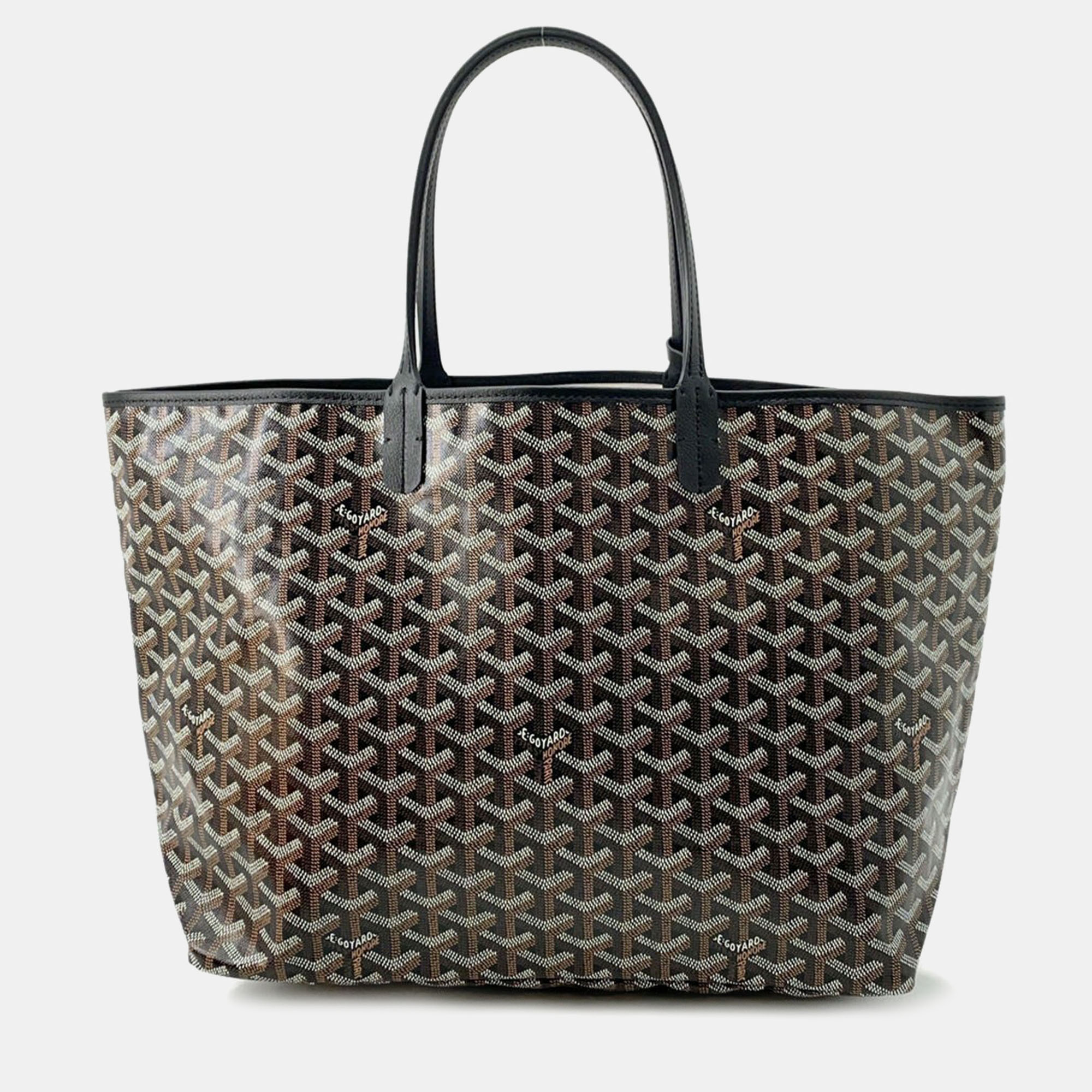 

Goyard Saint Louis Black Pvc Coated Canvas Leather Size Pm