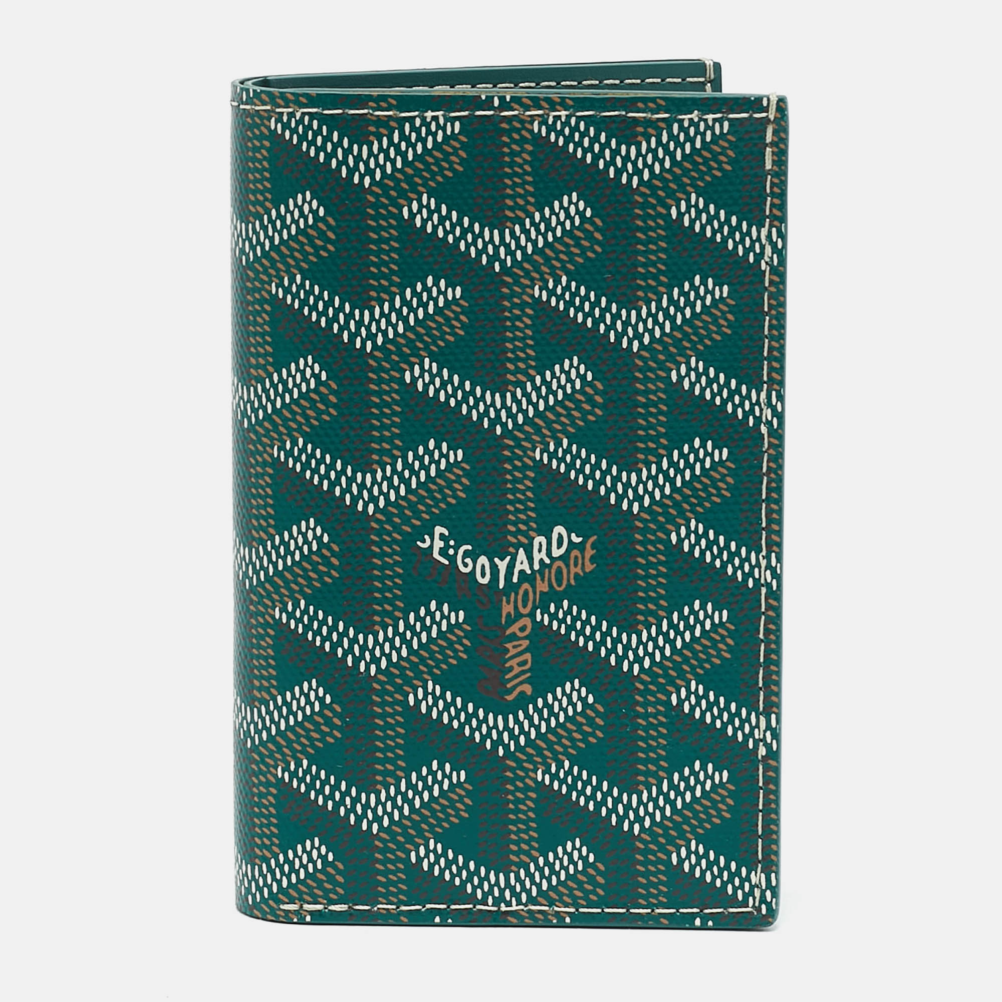 

Goyard Green Goyardine Coated Canvas Saint Pierre Card Holder