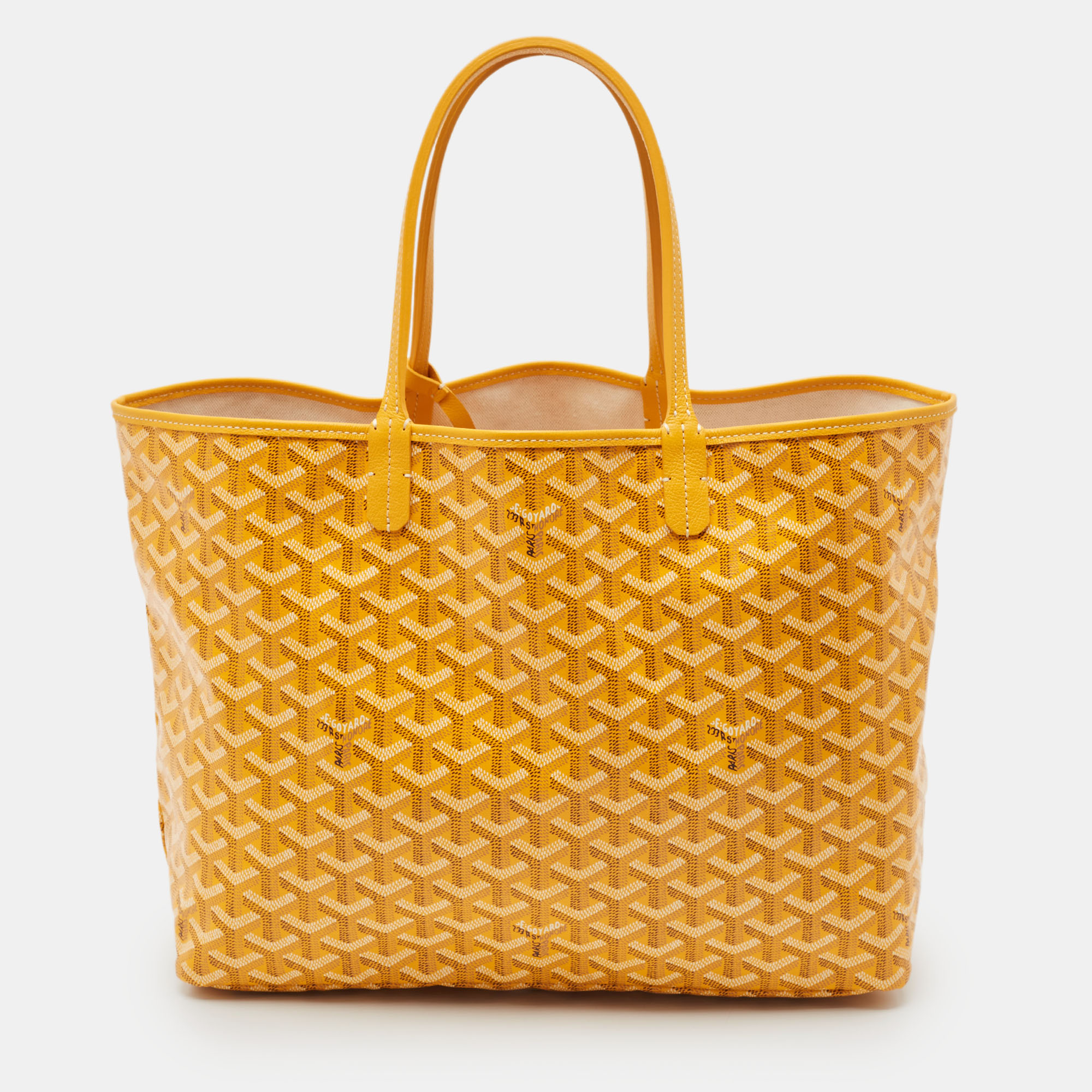 

Goyard Yellow Goyardine Coated Canvas and Leather Saint Louis PM Tote