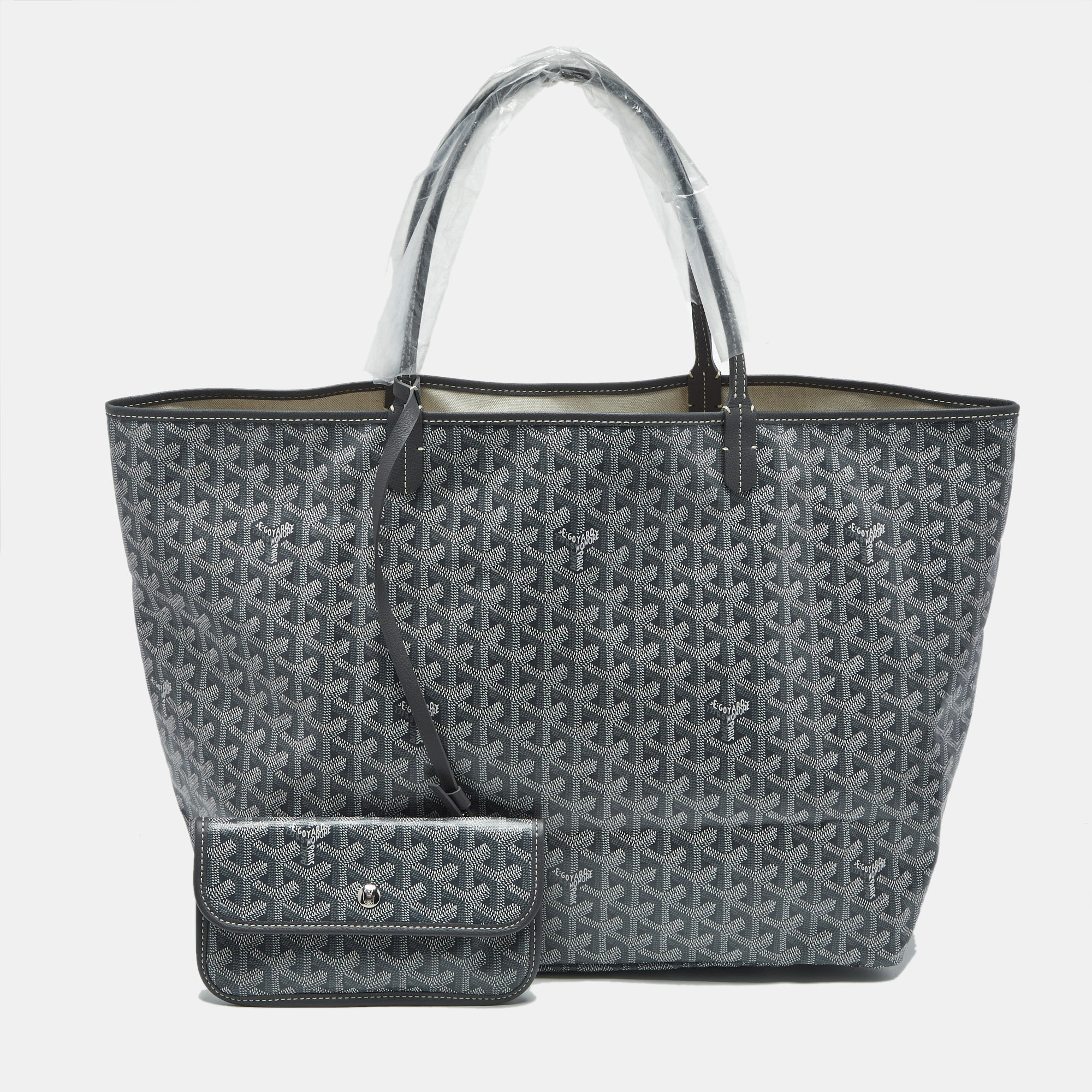 

Goyard Grey Goyardine Coated Canvas and Leather Saint Louis GM Tote