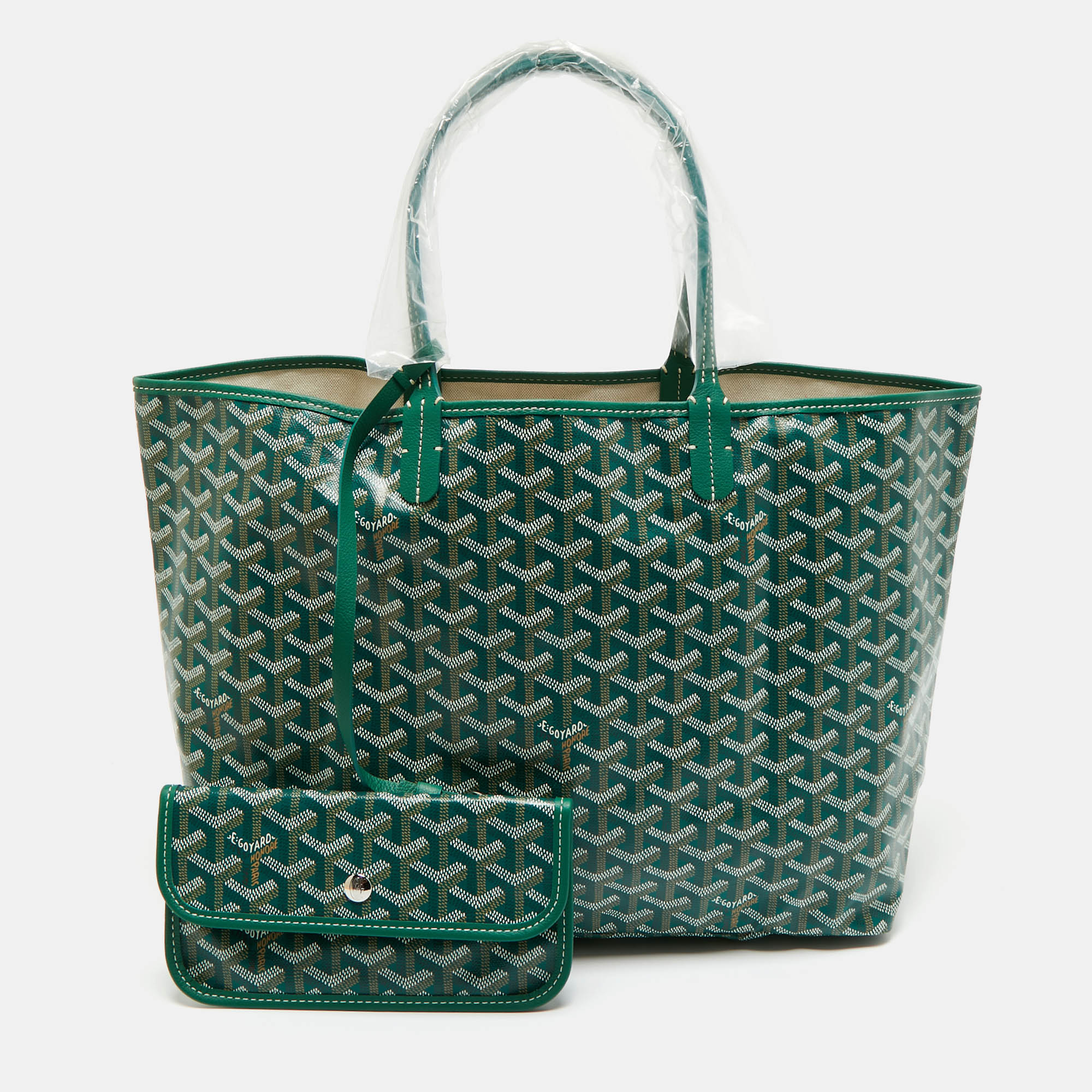 

Goyard Green Goyardine Coated Canvas and Leather Saint Louis PM Tote