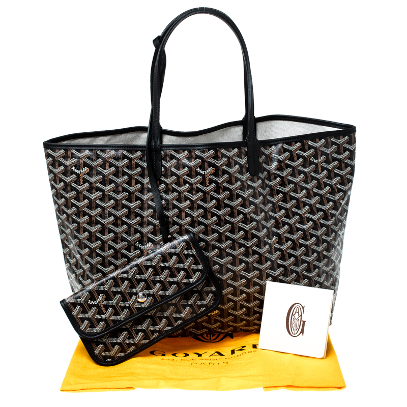 Goyard Black Goyardine Coated Canvas St. Louis PM Tote Available For  Immediate Sale At Sotheby's