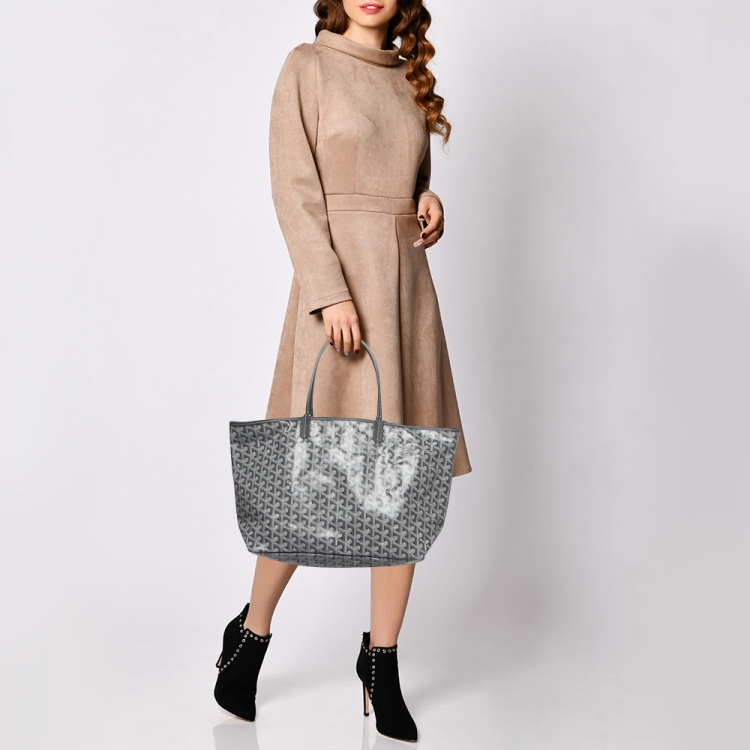 

Goyard Grey Goyardine Coated Canvas and Leather Saint Louis GM Tote