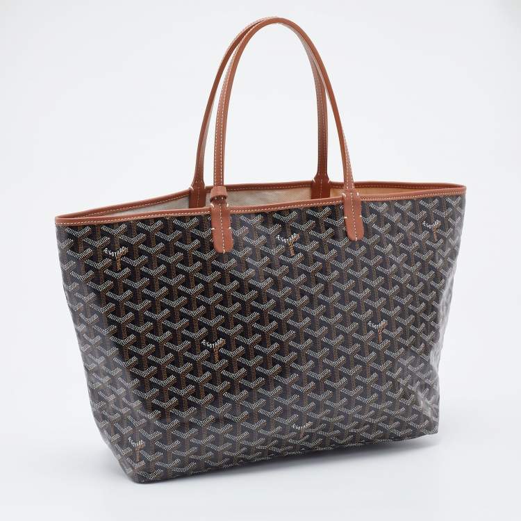 

Goyard Brown/Tan Goyardine Coated Canvas and Leather Saint Louis PM Tote