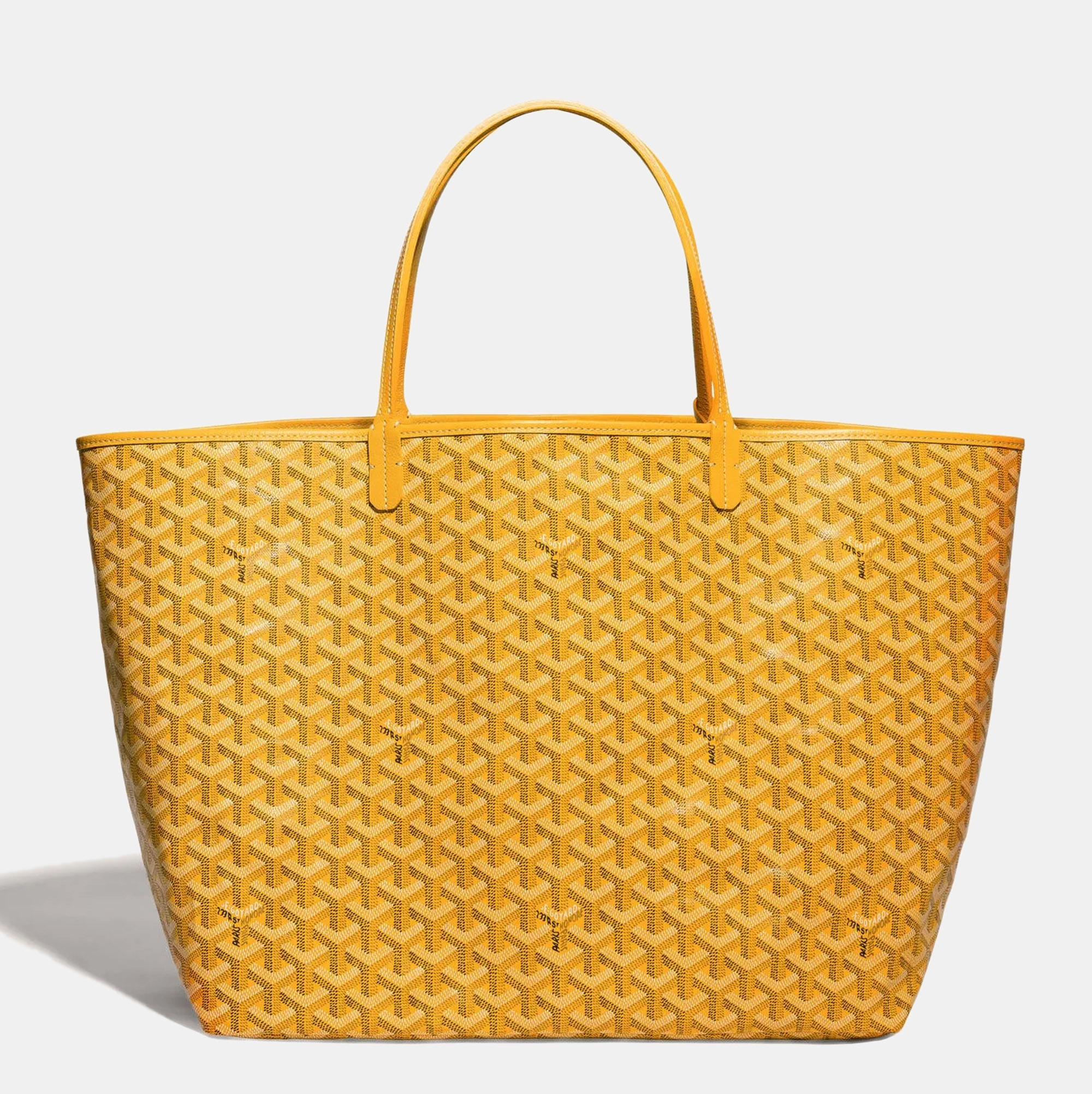 

Goyard Yellow Goyardine Coated Canvas and Leather Saint Louis GM Tote